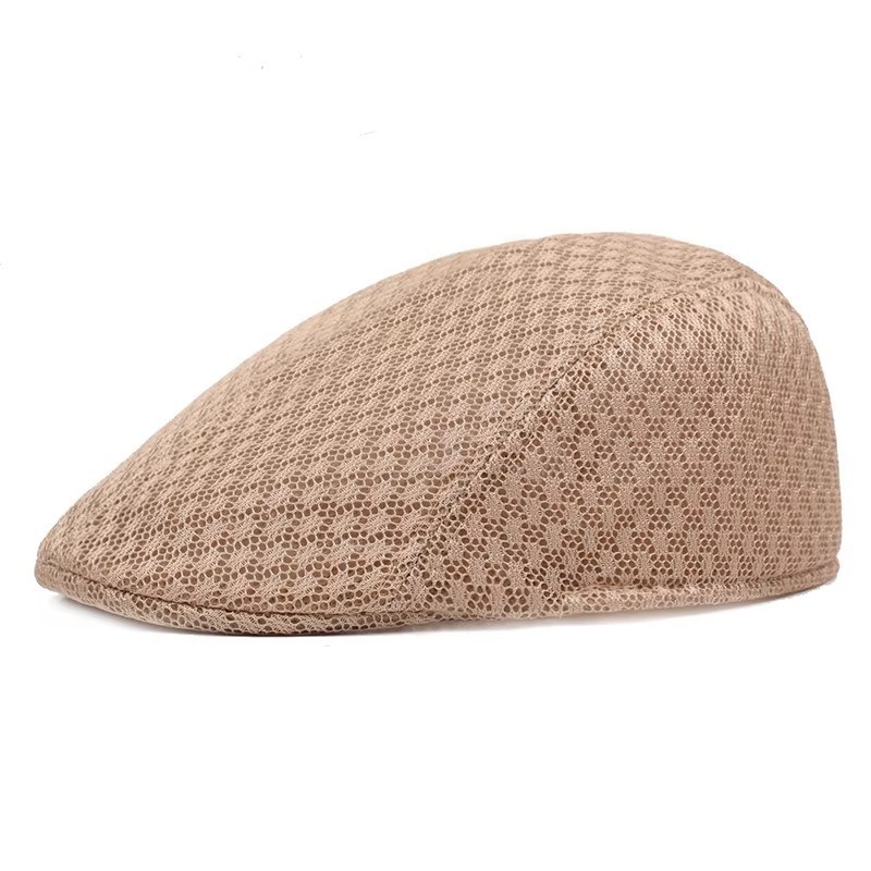Men’s Mesh Summer Hat Newsboy Beret Gatsby Cap Ivy Hat Golf Sun Flat Cabbie US