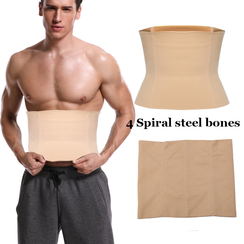 Men Abdomen Control Belt Band Tummy Control Compression Slimming Body Shaper