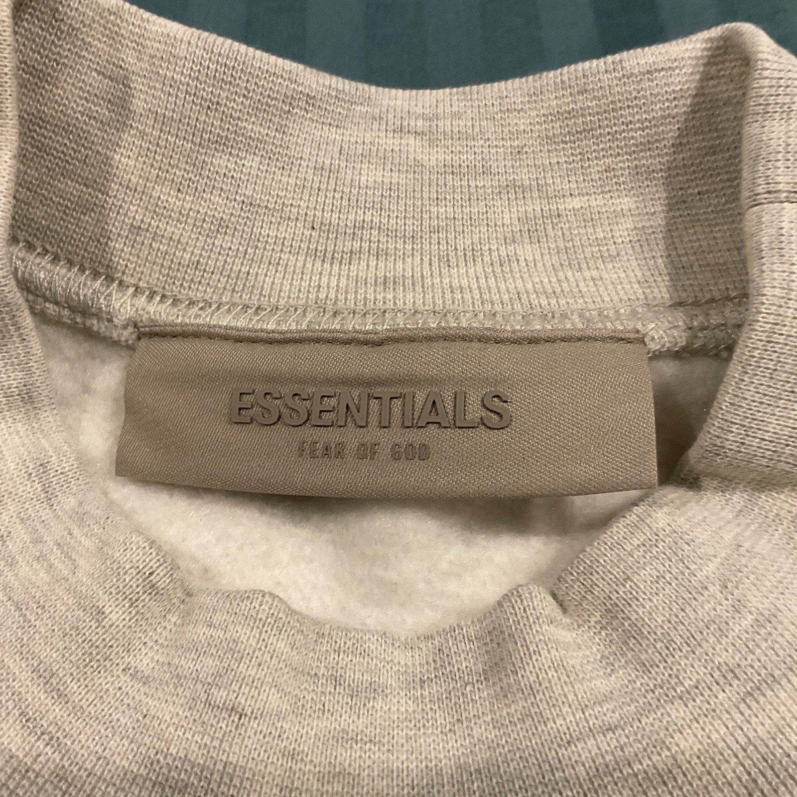 Essentials Fear Of God Sweatshirt Light Oatmeal (Extra Small)