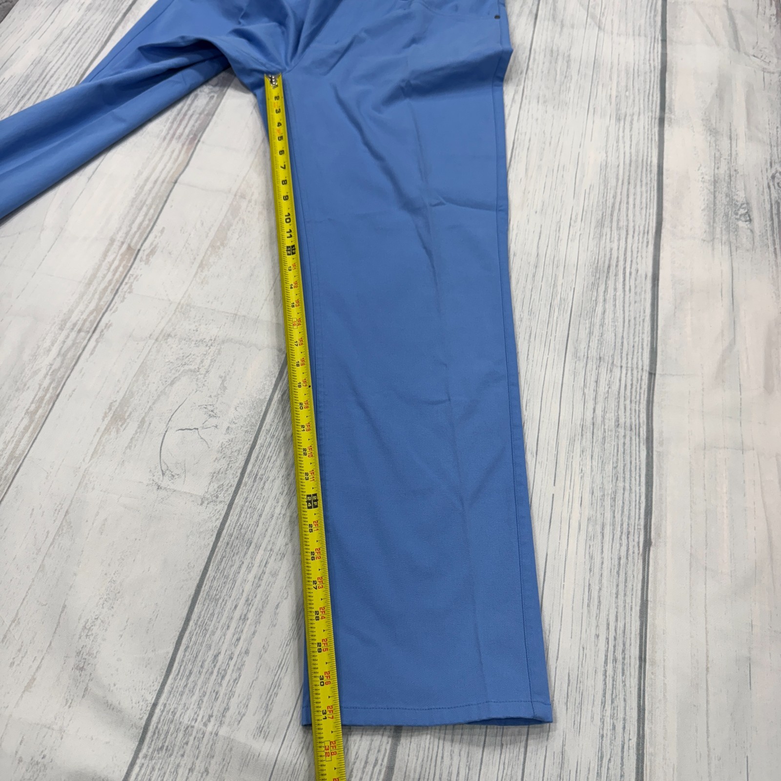 NWT Footjoy Cotton Twill 5 Pocket Pants Lagoon Blue 36×32 Golf Mens FJ $125