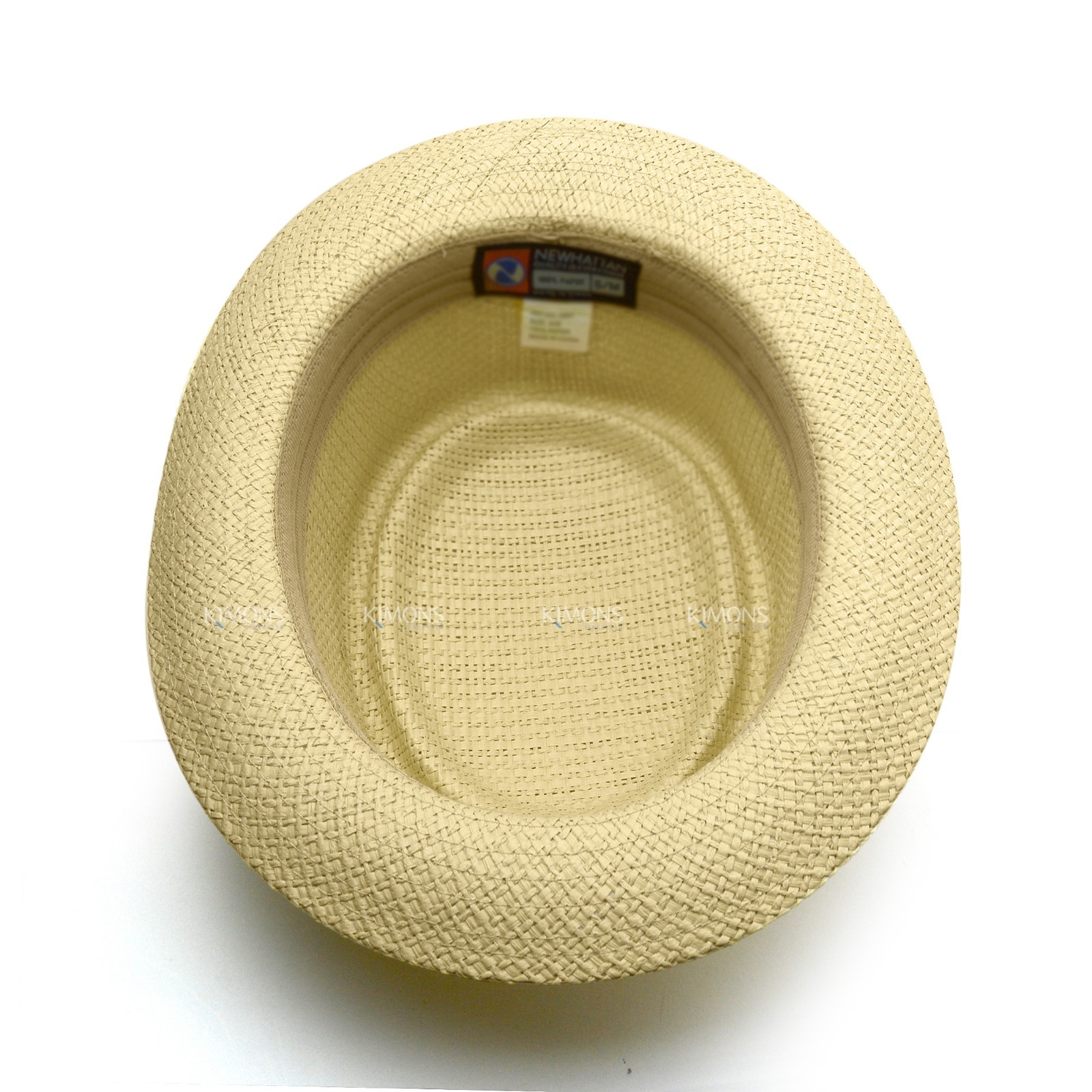 Straw Fedora Pork Pie Panama Derby Hat Summer for Beach Men Short Brim Sun Cap