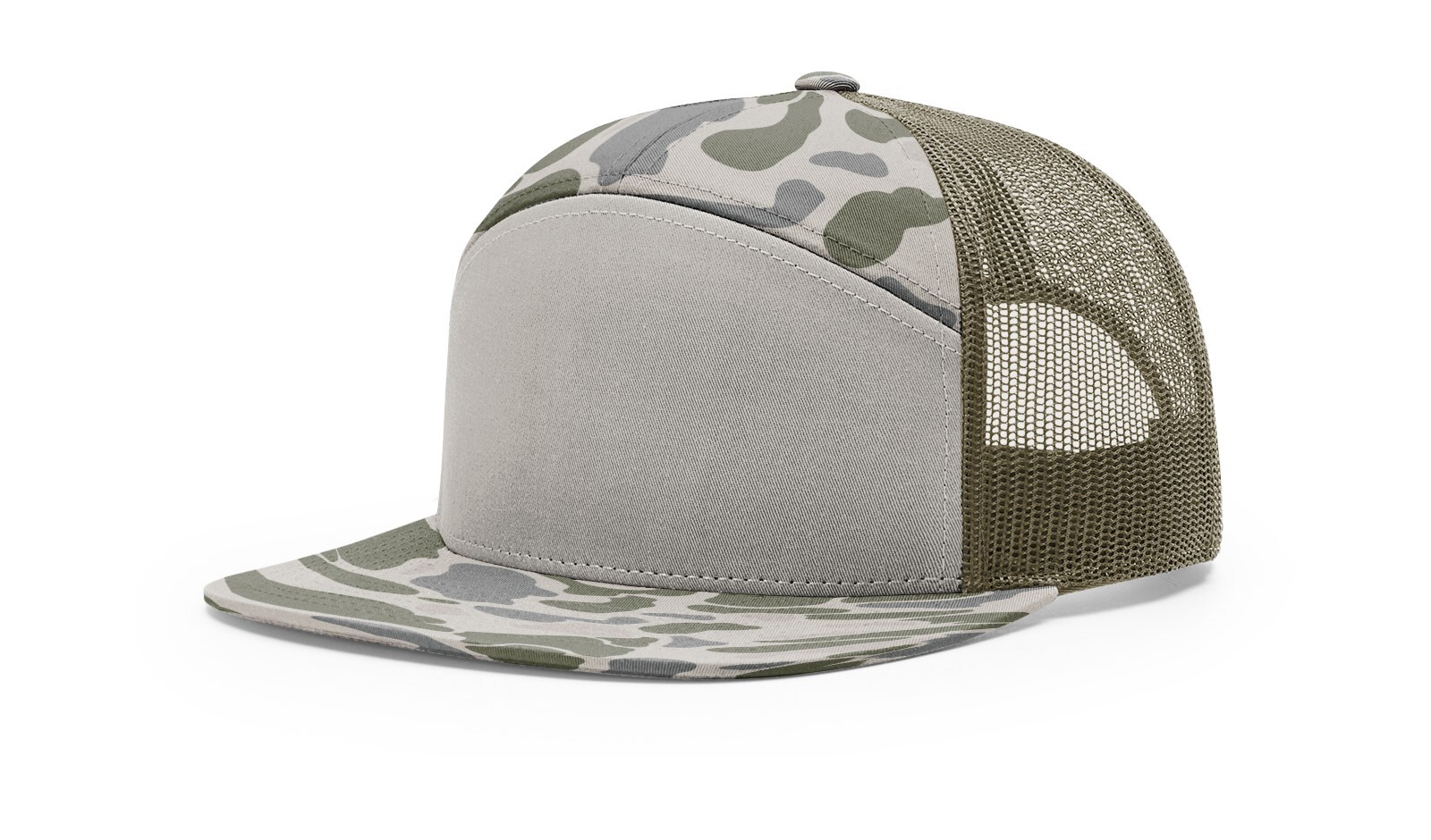 Richardson 7 Panel Trucker Hat 168 Adjustable Snapback Hi-Pro Mesh Cap OSFM