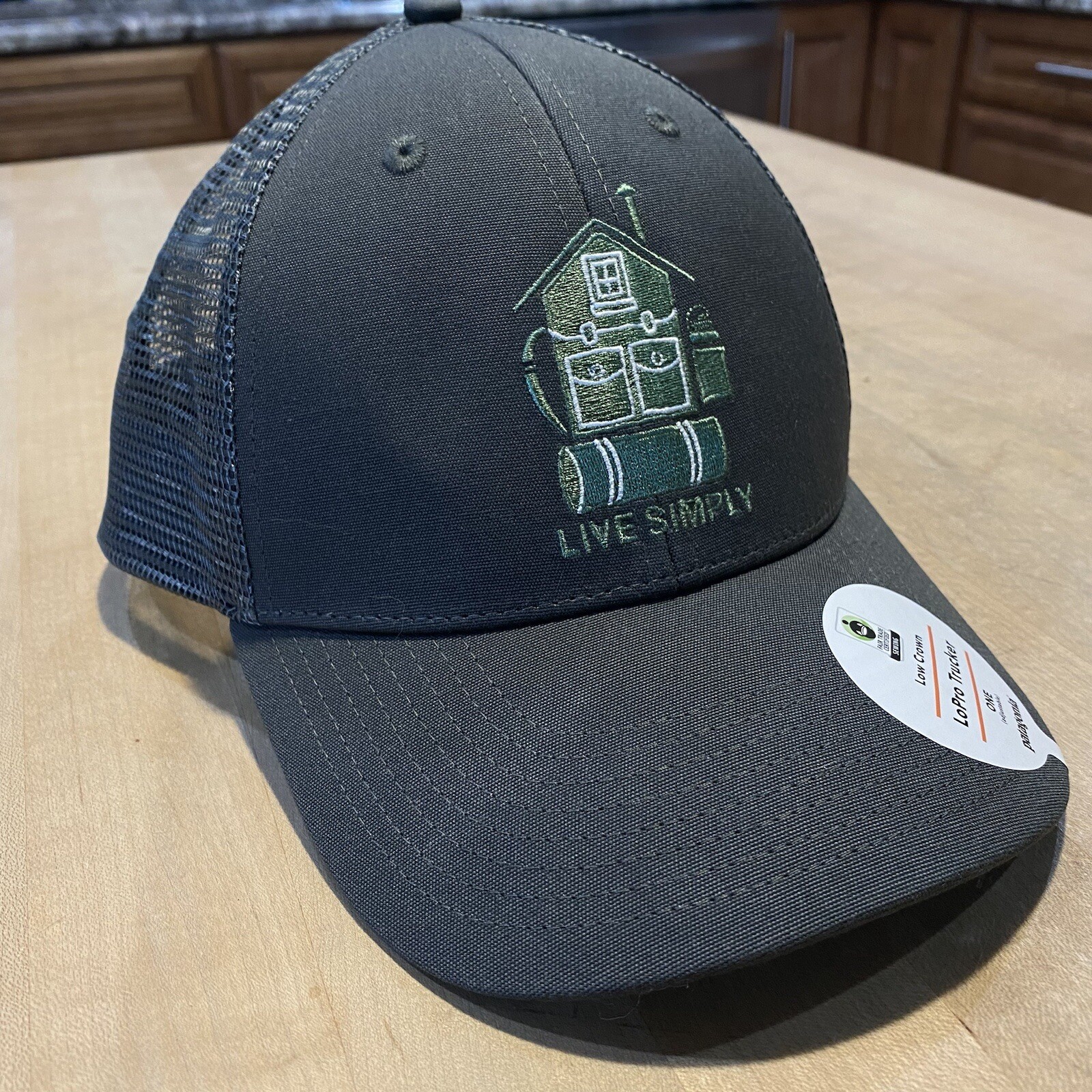 Patagonia Live Simply Home Lopro Trucker Hat – New With Tags – Forge Grey – 2019