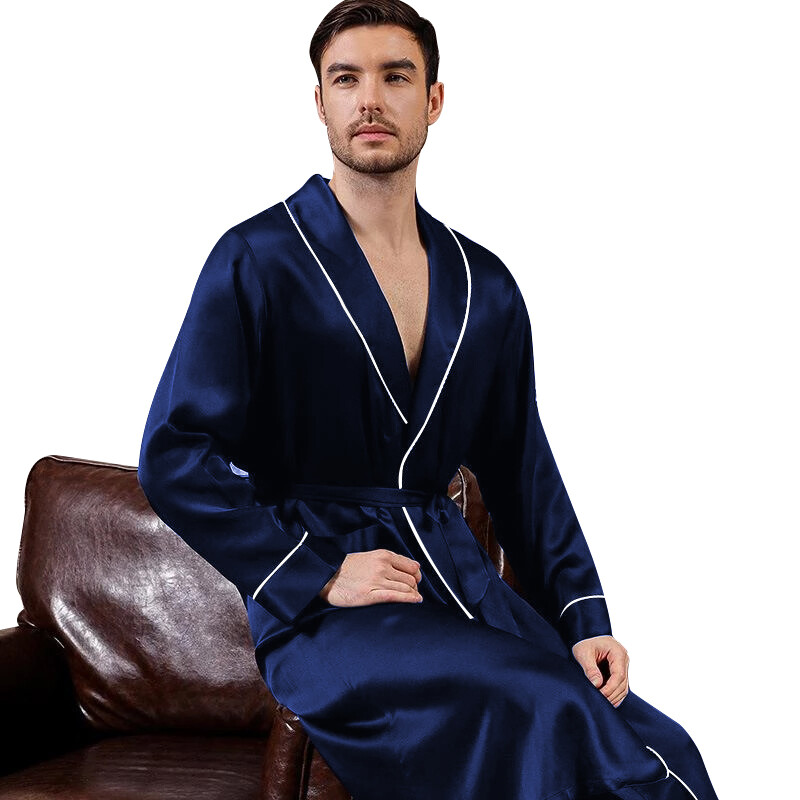 Mens Silk Satin Super Soft Robe – 5 DAY DELIVERY USA -Seller -FAST SHIP !!!!