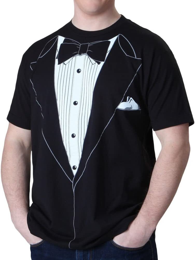 Tuxedo Black Prom Costume Party T-Shirt
