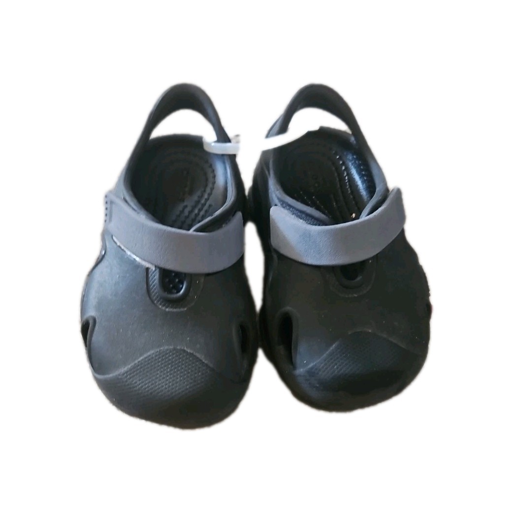 Crocs Black Classic All-Terrain Toddler Boys’ Clogs C7 Durable Slip-On Clog C7