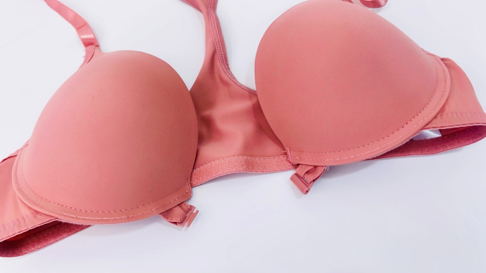 3-6 Bras T-Shirt Racer Back Soft Lace Open Front No padding Underwire 32B-40C