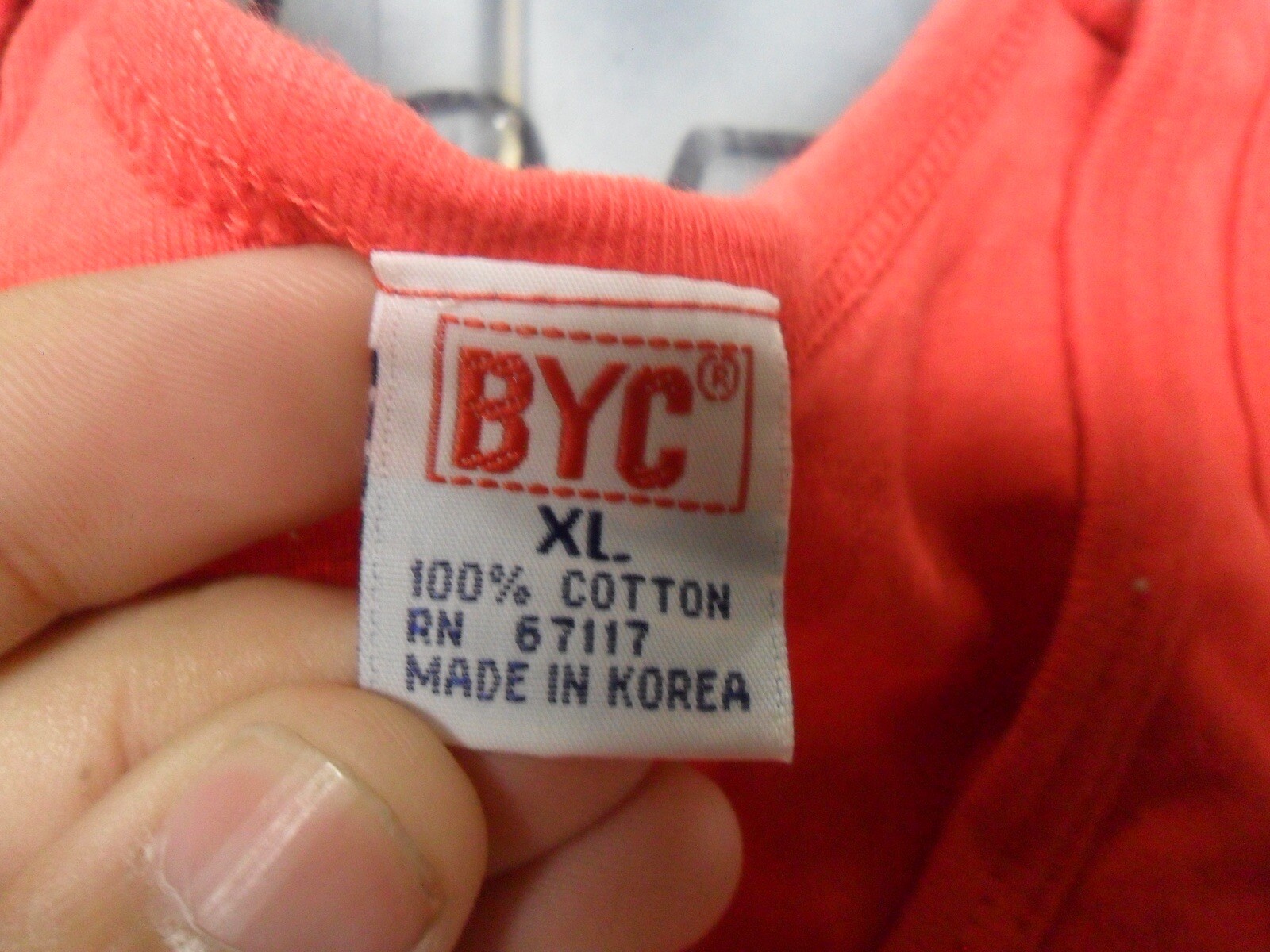 XL NWOT Youth Vintage Red Single Stitch BYC Brand Tank Top