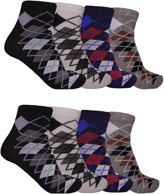 12 Pairs Men’s Ankle Quarter Crew Casual Sport Socks Low Cut Socks 9-11 ,10-13