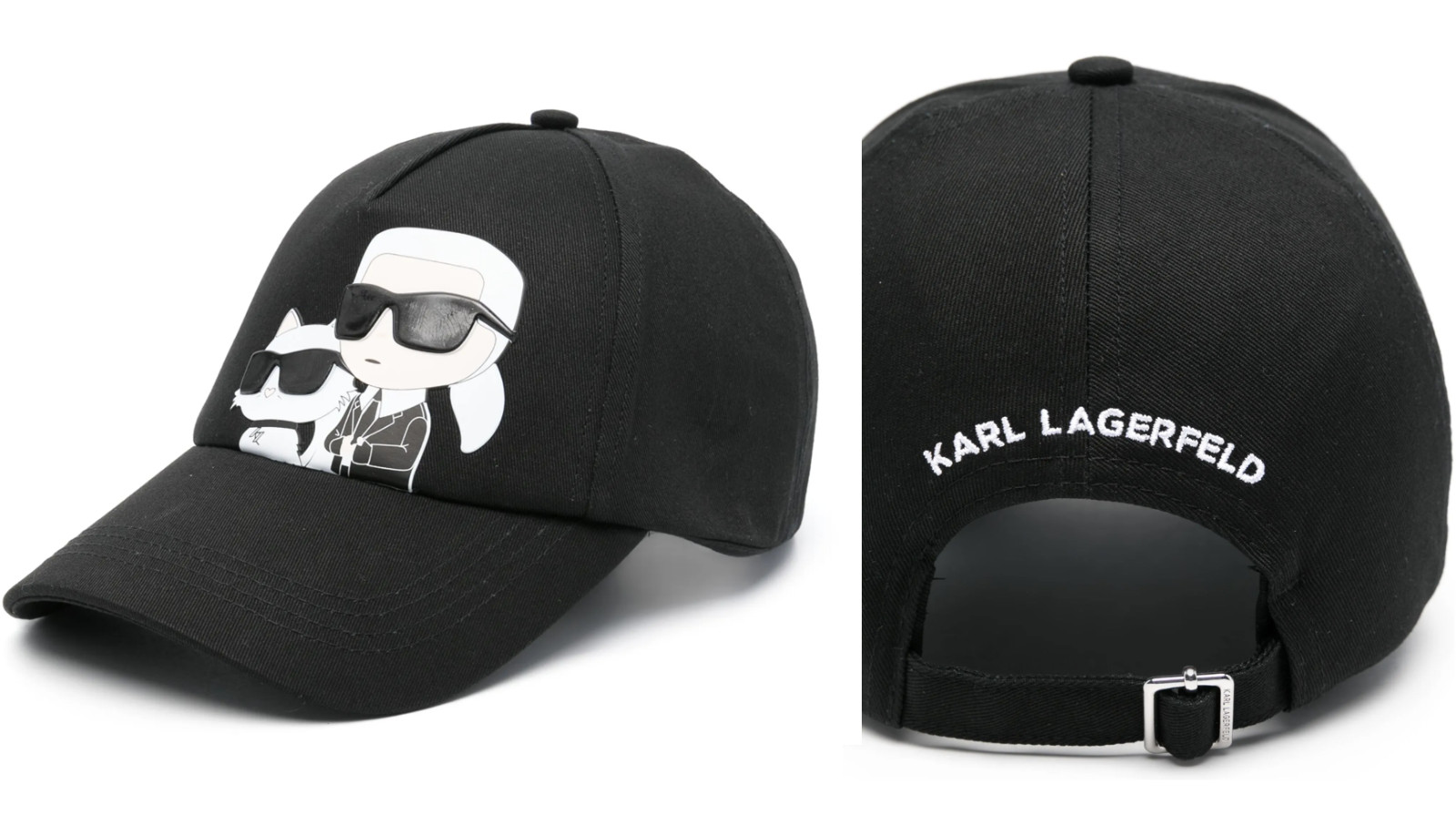 Karl Lagerfeld Unisex Adjustable Baseball Cap One Size, Iconic Logo, Stylish Fit