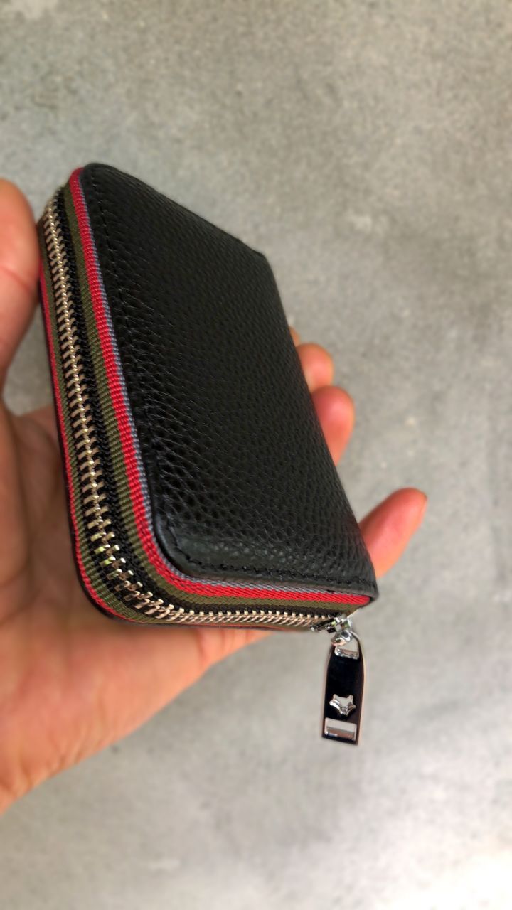 RFID Blocking Women’s Genuine Leather Wallet Credit Card Holder Zipper Pocket