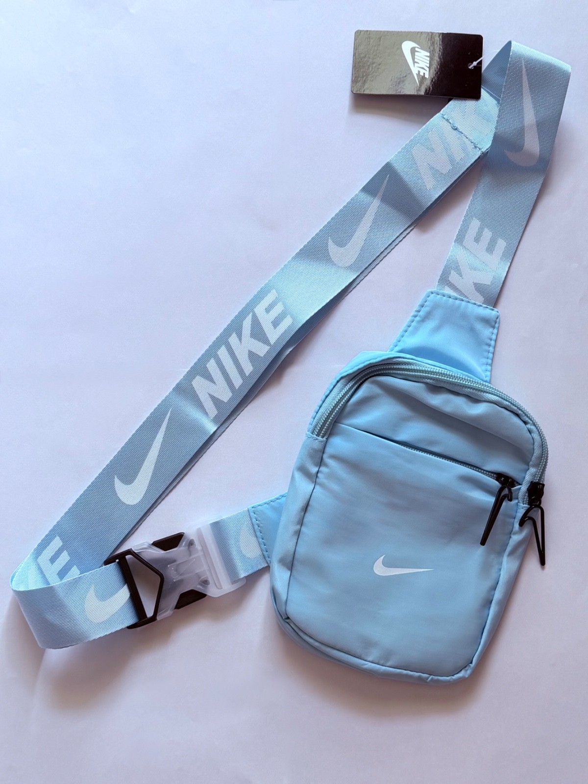 Nike Heritage Crossbody Bag Small Branded Strap & Padded Mesh Back,multi Colors.