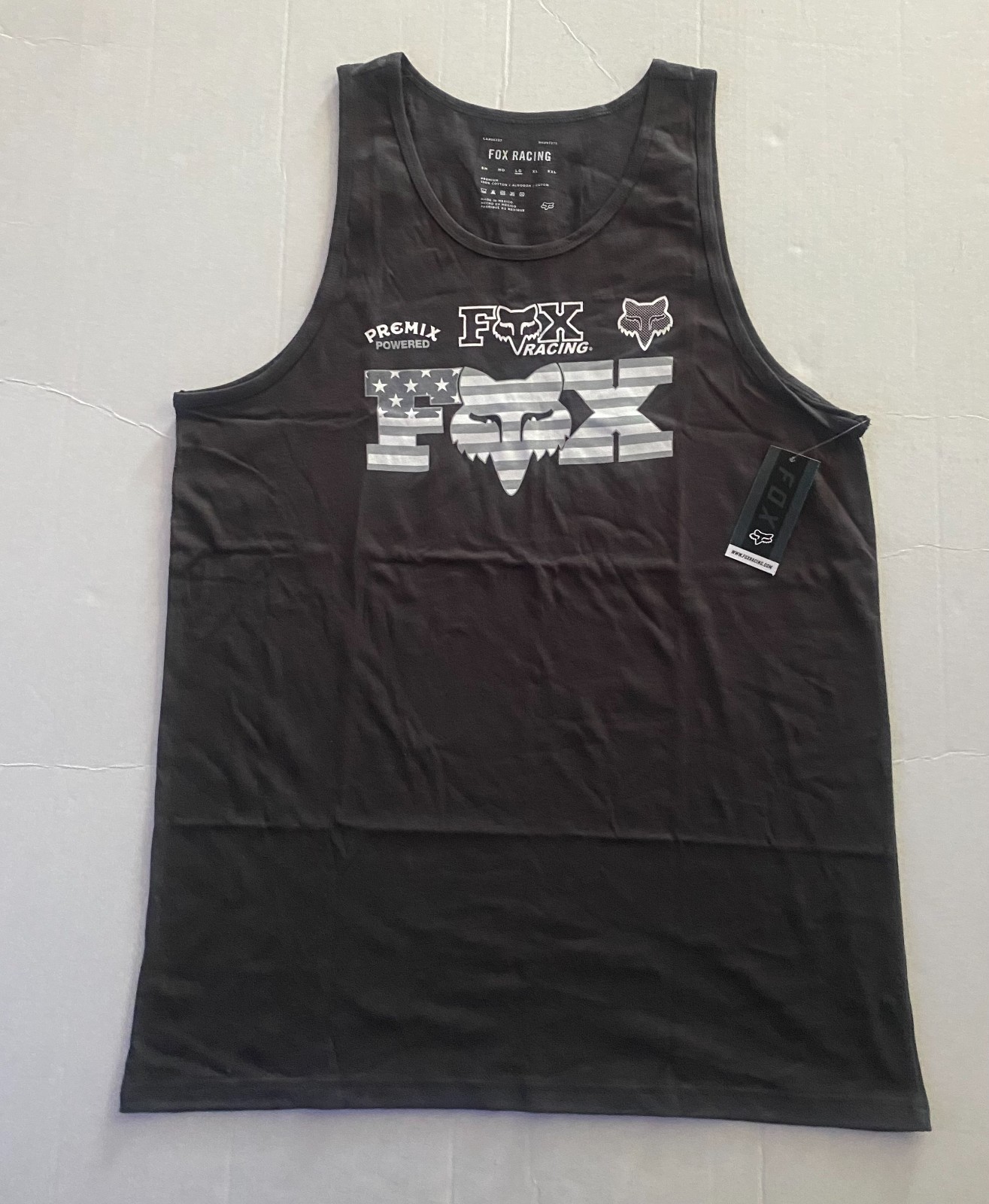 Fox Racing Premium Tank Top LIVE FREE. SIZE LARGE NEW