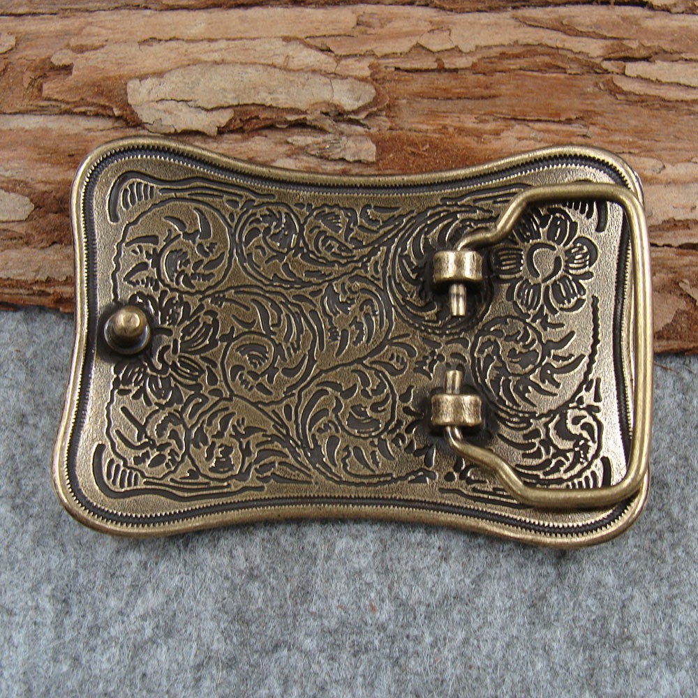 Heavy duty Solid Brass Belt Buckles For 1.5″ Plate Pin western Buckle Z167