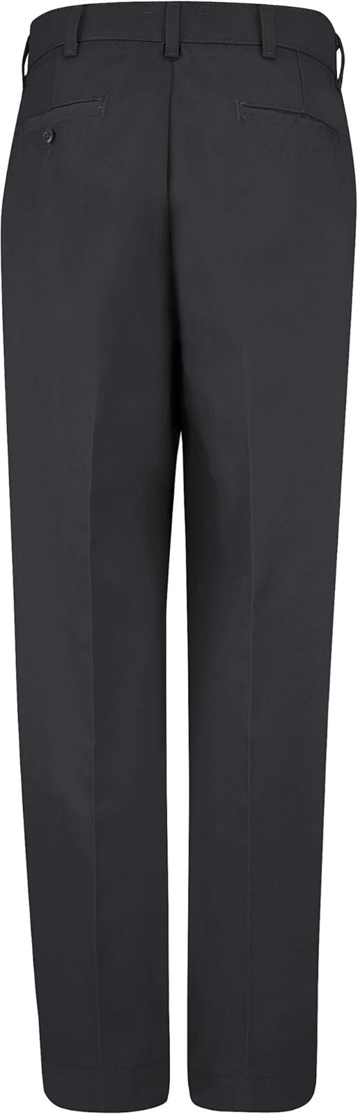 Red Kap Men’s Stain Resistant, Flat Front Work Pants, Black