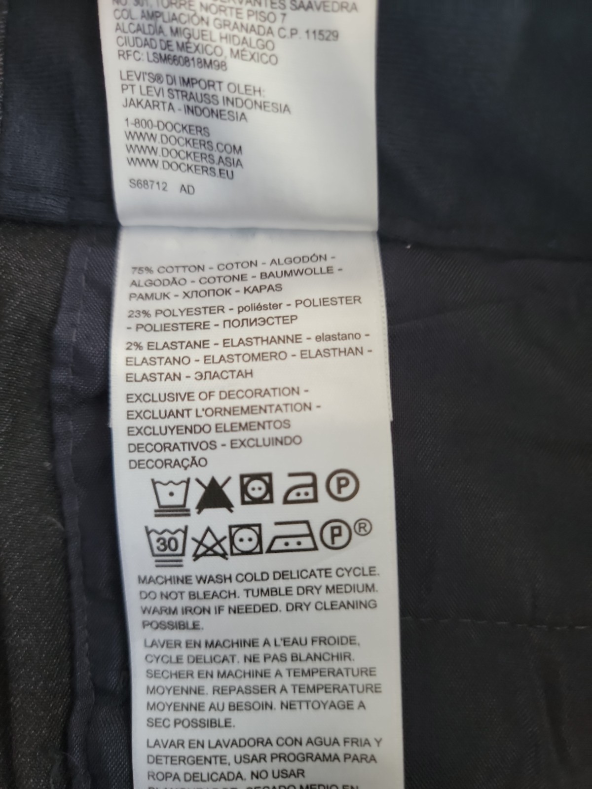 NEW $90 Dockers Comfort Khaki Relaxed Pleated Pants STRETCH 38 x 30 Expandable