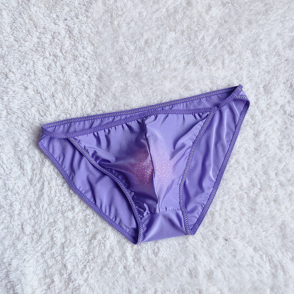 Bikini Underpant Breathable Ice Silk Machine Washable Men Sheer Stretch