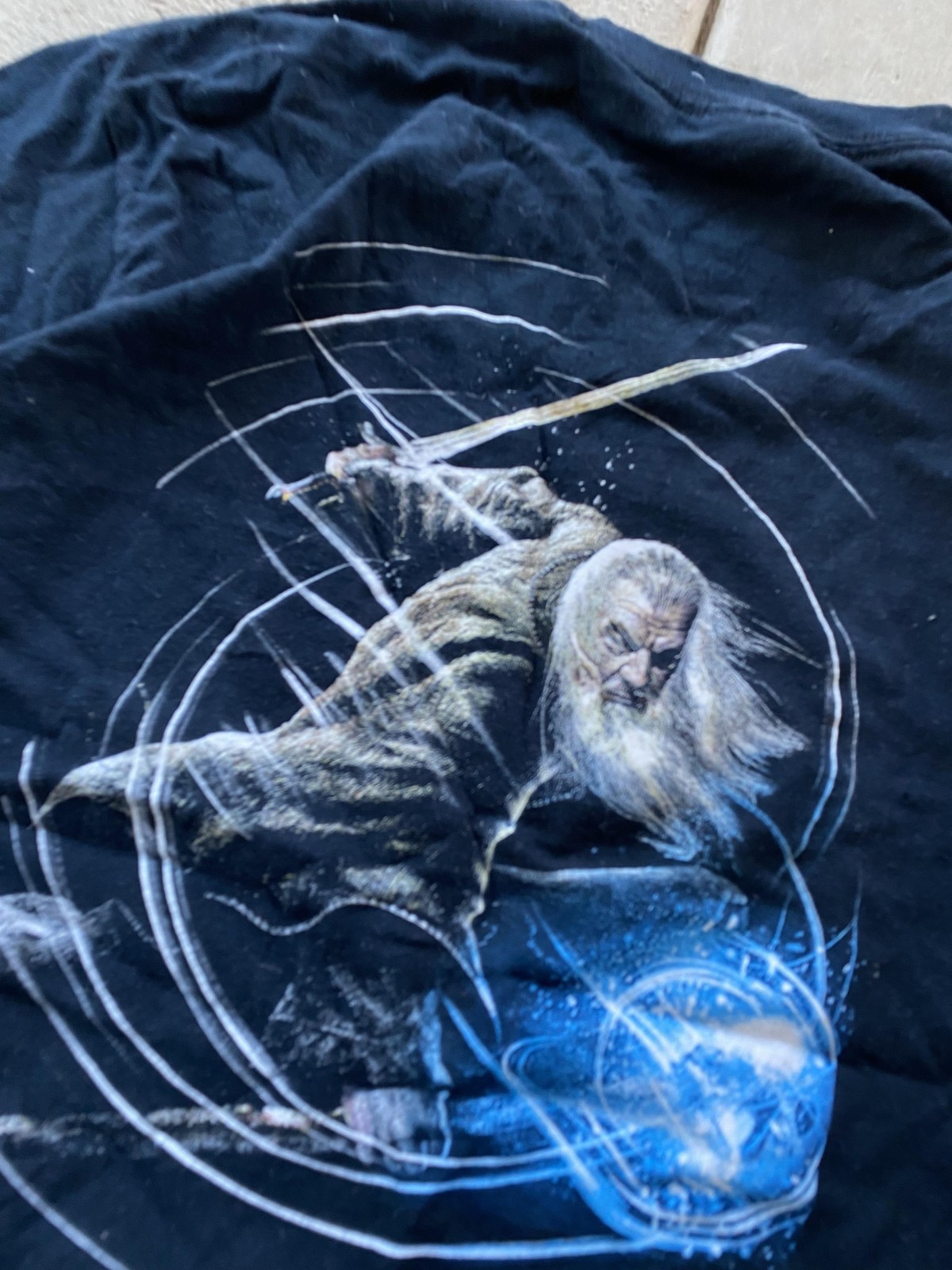 Guardians Of Middle-earth Shirt Mens Medium Black Gandalf Gildan Graphic Tee Y2k