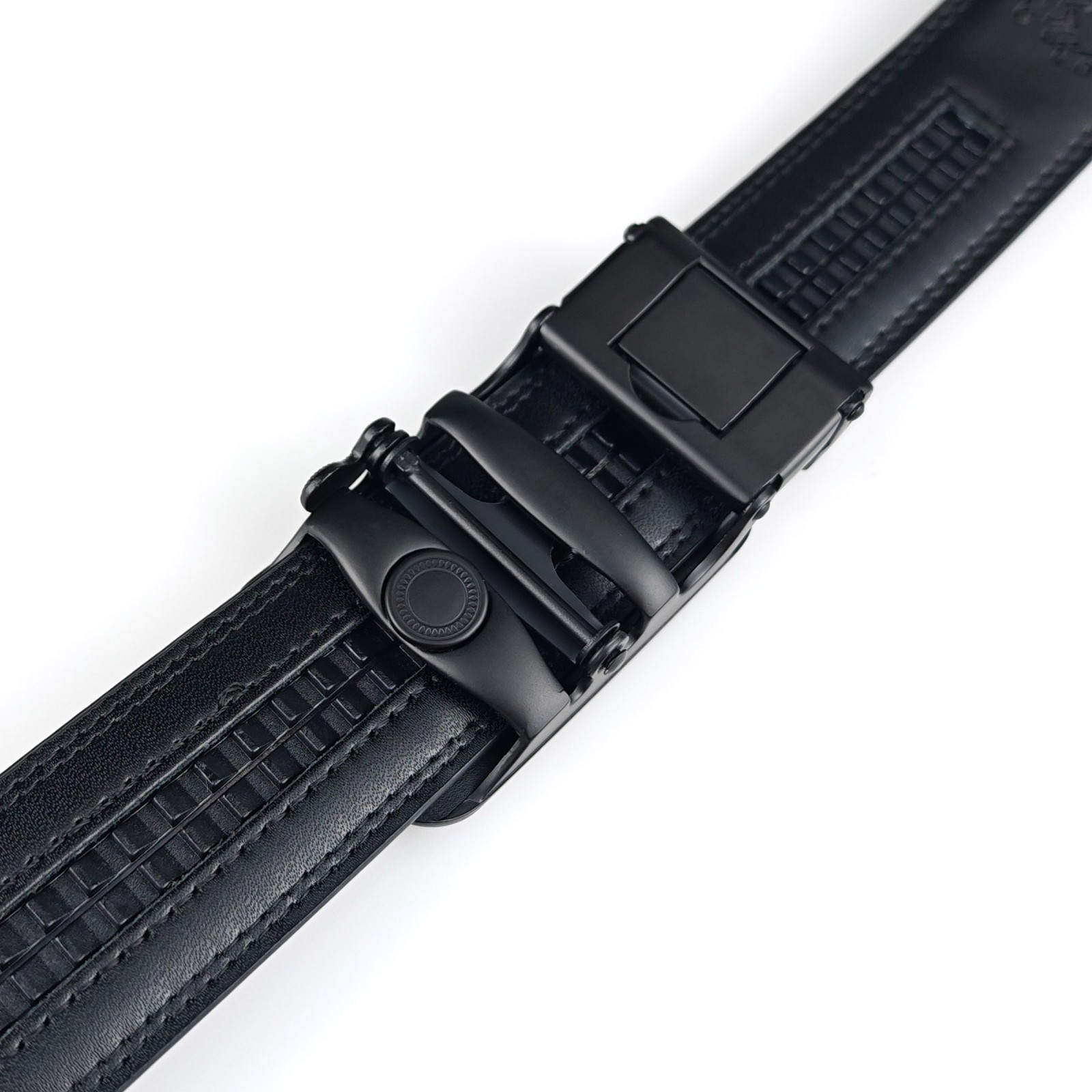 Microfiber Leather Mens Ratchet Belt Belts For Men Adjustable Automatic Buckle