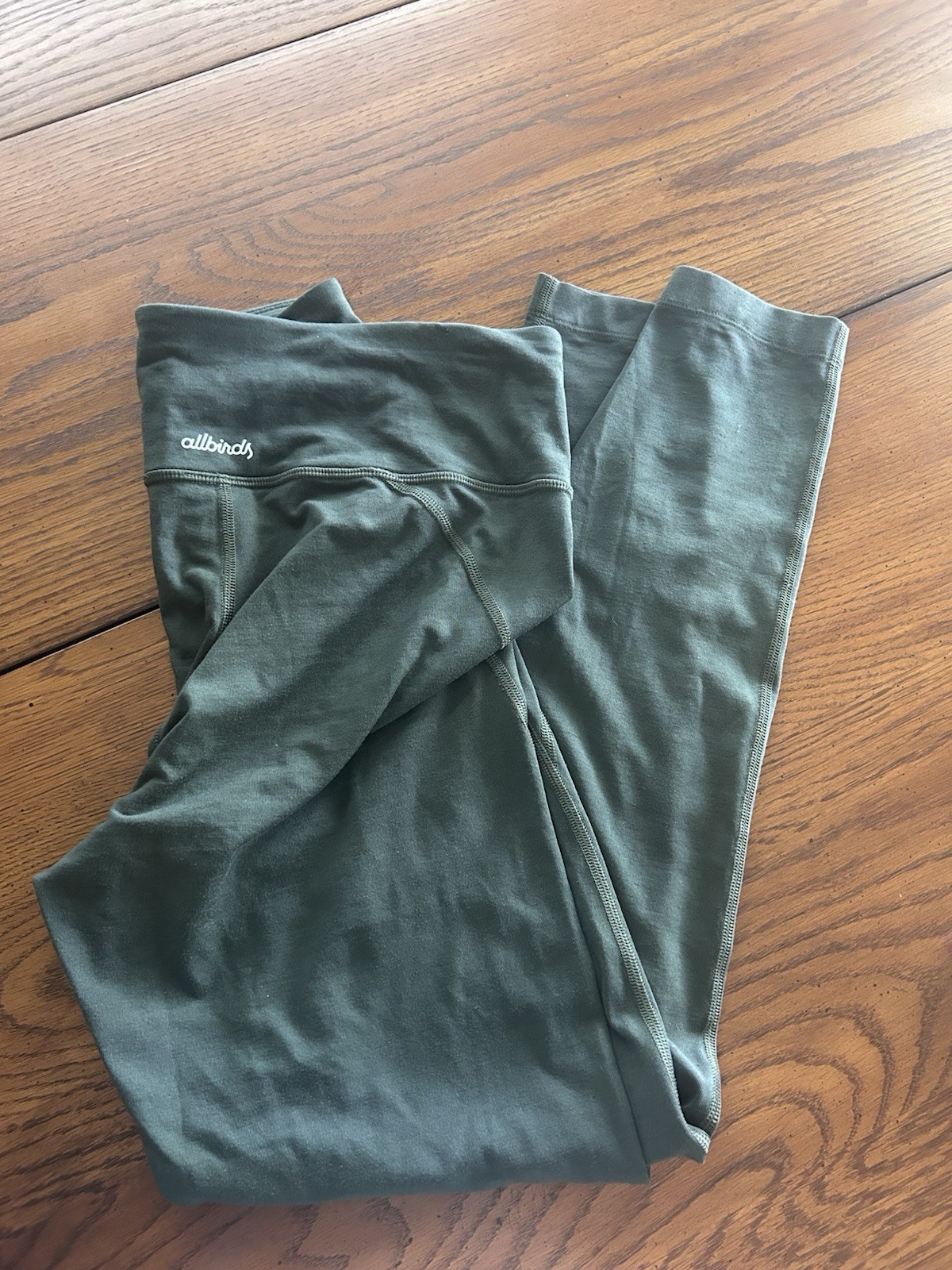 Allbirds Natural Legging in Forest Green – Wool Blend Size Medium