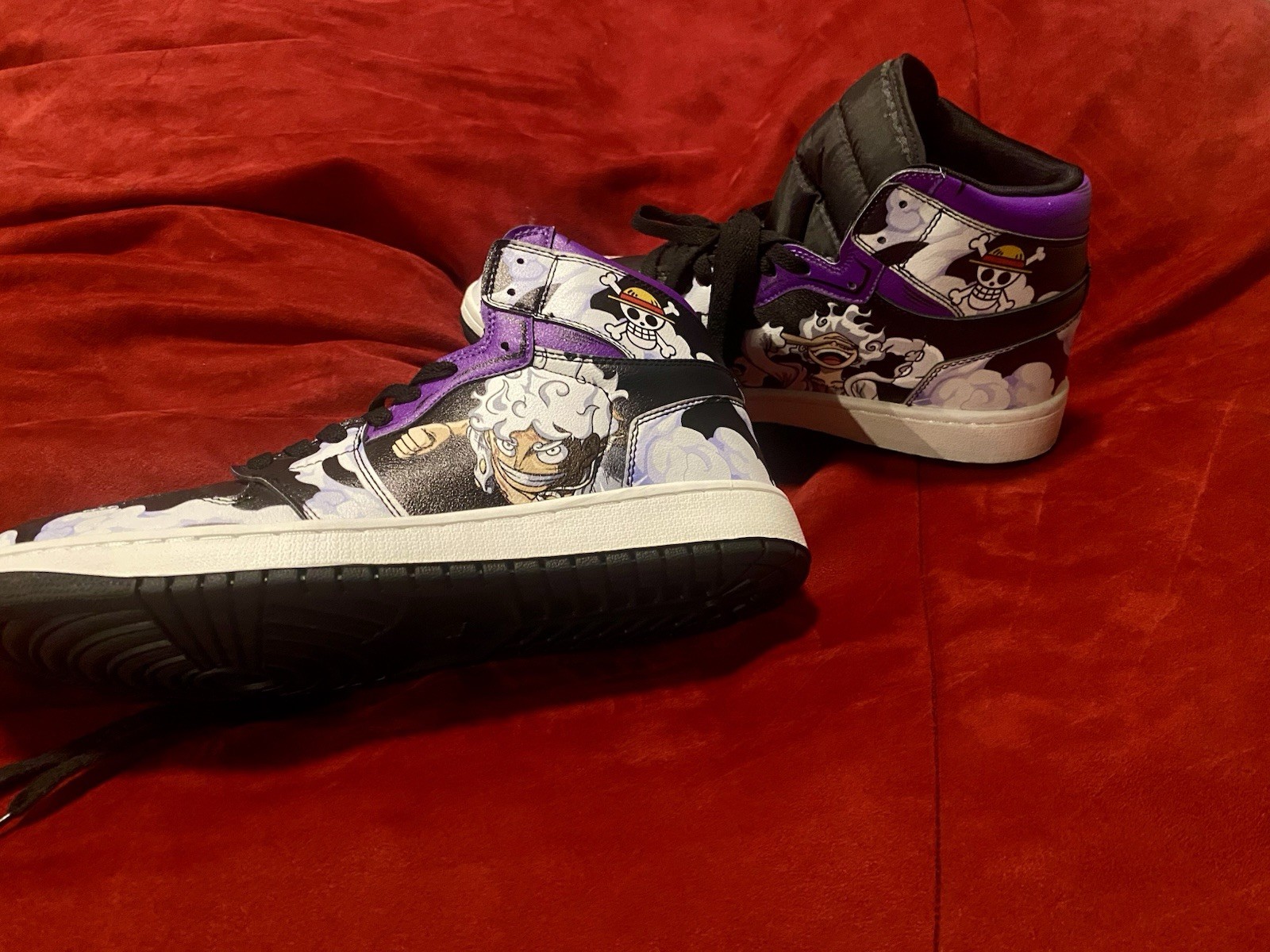 Custom Gear 5 Luffy One Piece High Tops EU 45 US 11.5