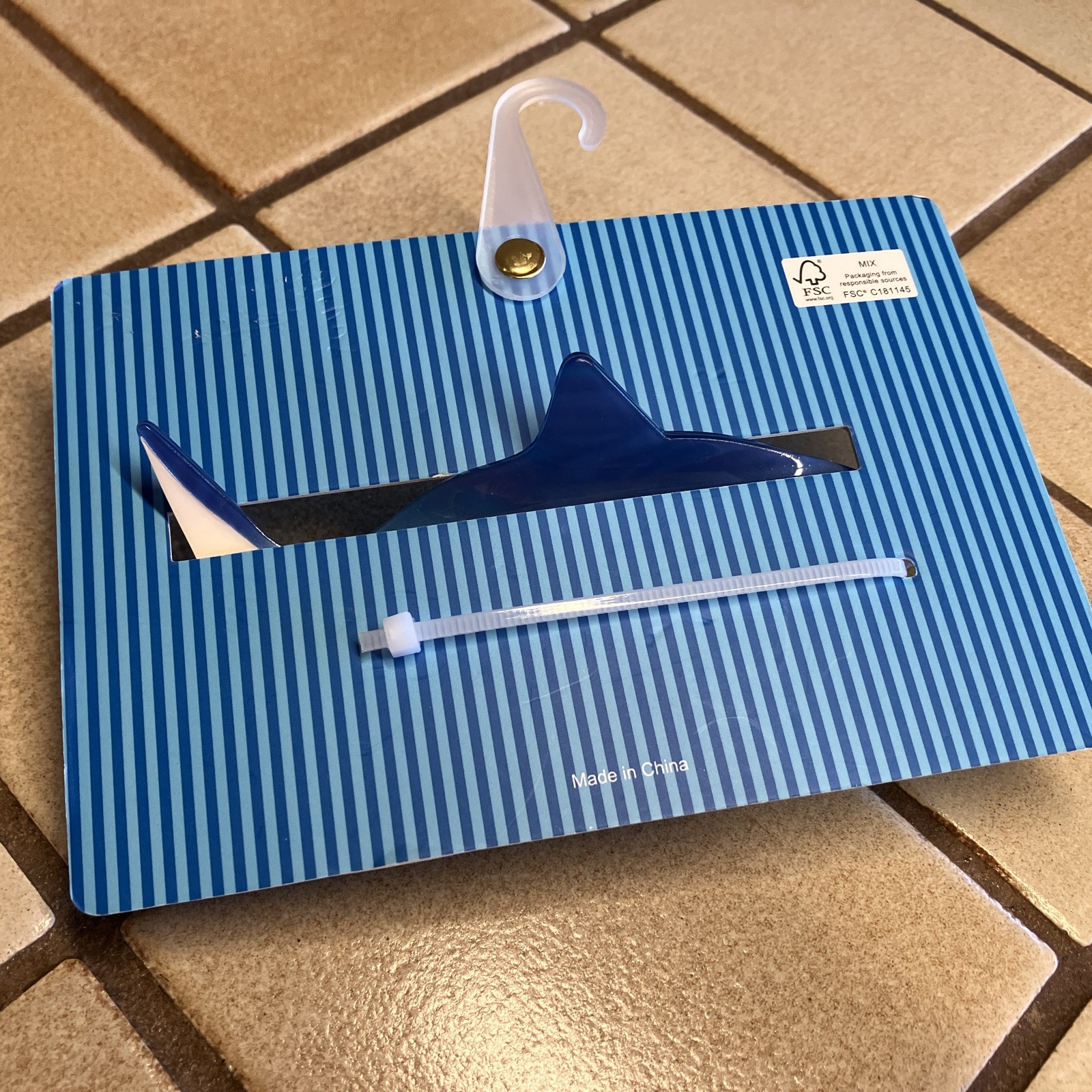 PIPER K SHARK HAIR CLIP 5″ CLAW CLAMP BEACH NAUTICAL COASTAL NEW free ship