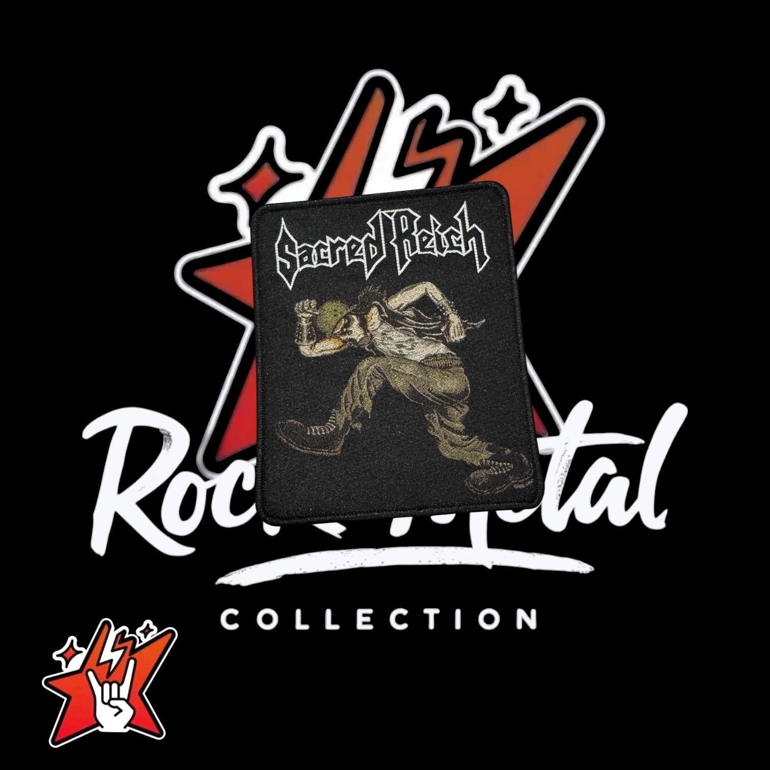 Sacred Reich Official Exclusiv Woven Patches Black Sabbath Judas Priest Slayer