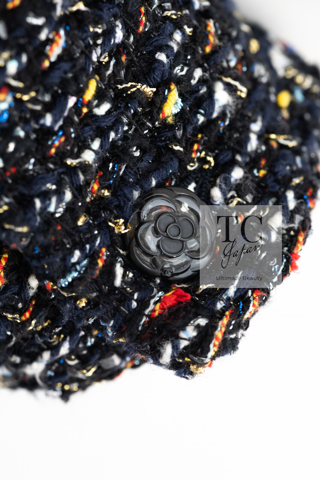 $4.8K CHANEL 15A Black Multicolor Cotton Zipper Fantasy Tweed Jacket 40 US8