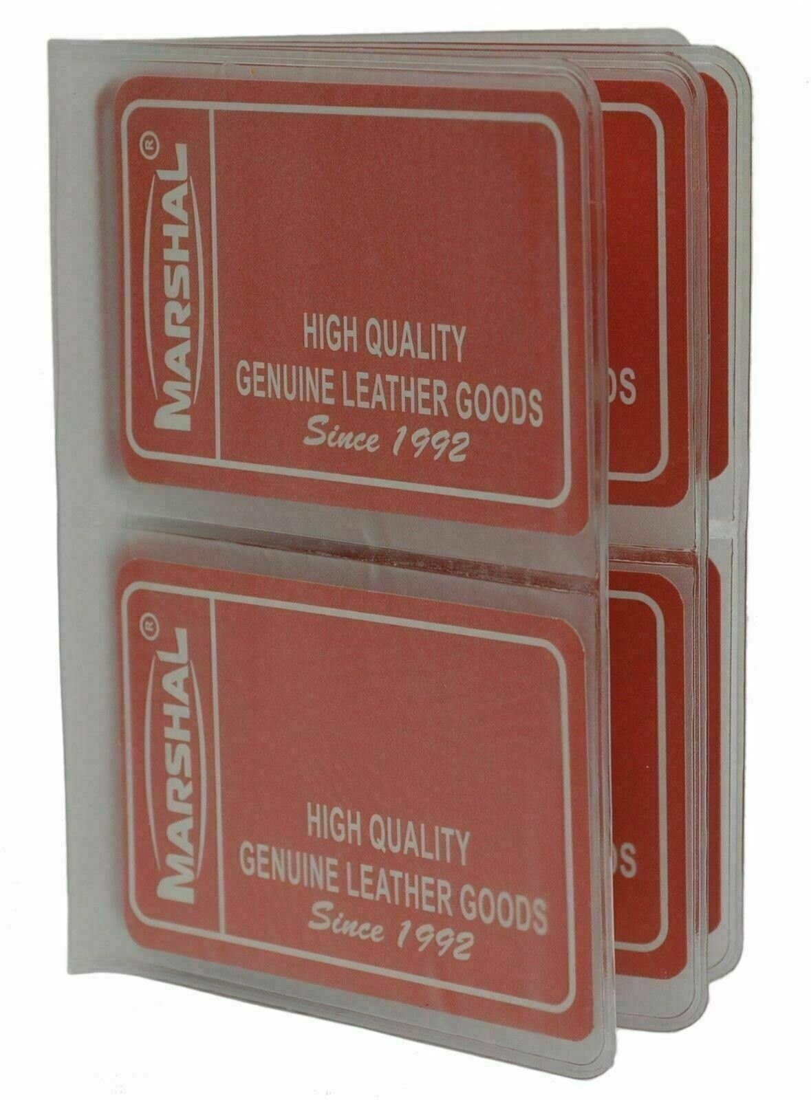New 2 Clear Plastic Wallet Inserts 3-5/8″ x 5″ for Credit Card Holder & Hipsters