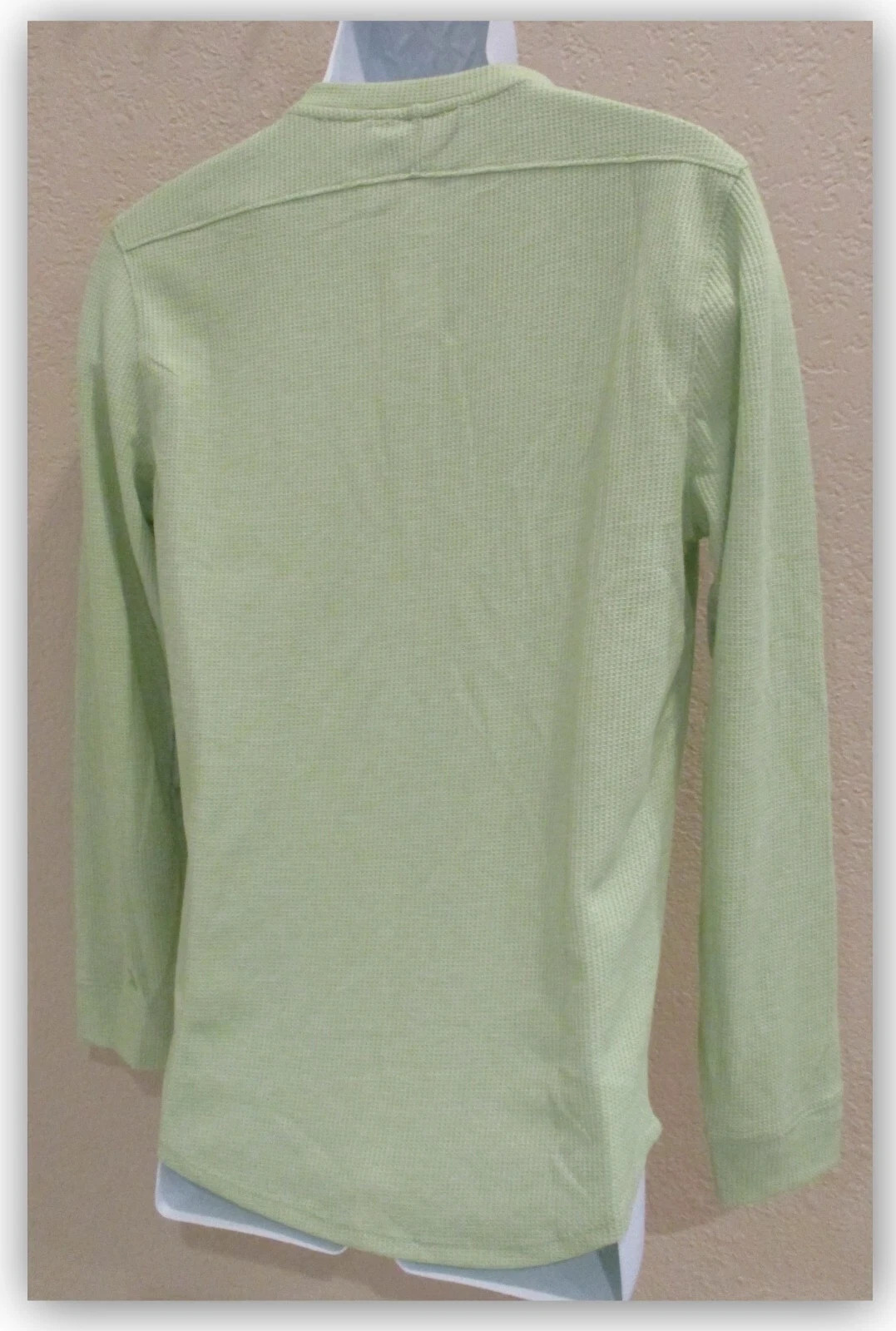 Mens Waffle-Knit long Sleeve 3 BUTTON Henley Shirts – ALL IN MOTION S M L XL XXL