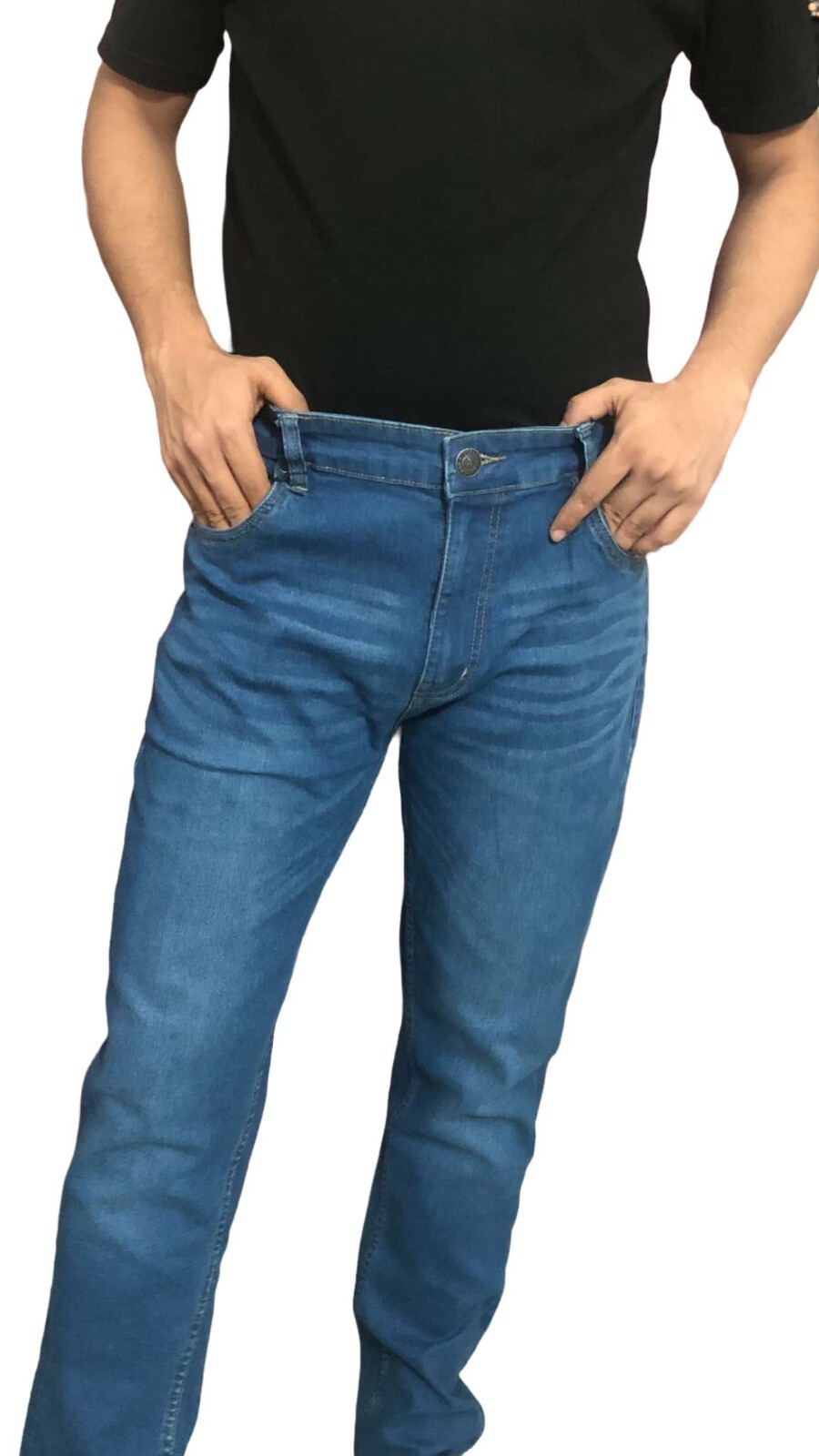 Mens Slim Fit Jeans Stretch Denim Pants Slim Skinny Casual Designer Jeans