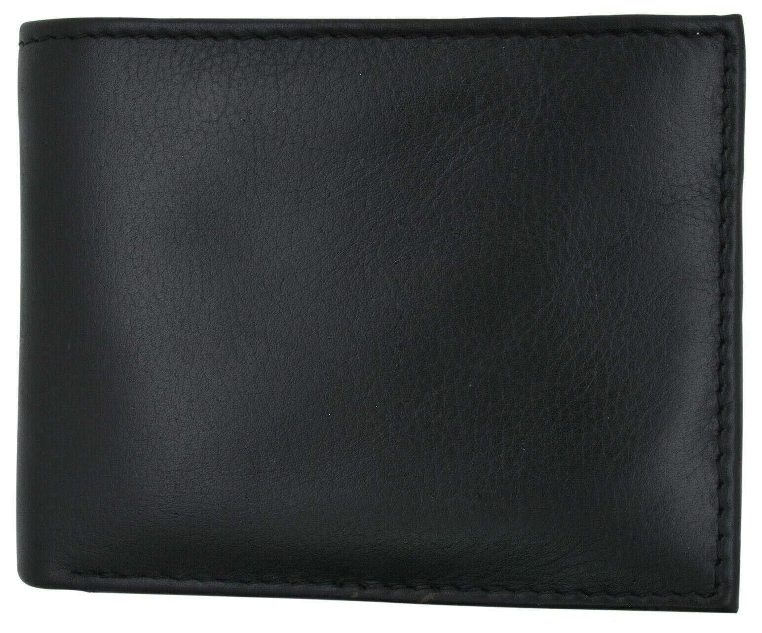 Genuine Leather Minimalist Bifold Wallets For Men RFID Blocking Slim Mens Wallet
