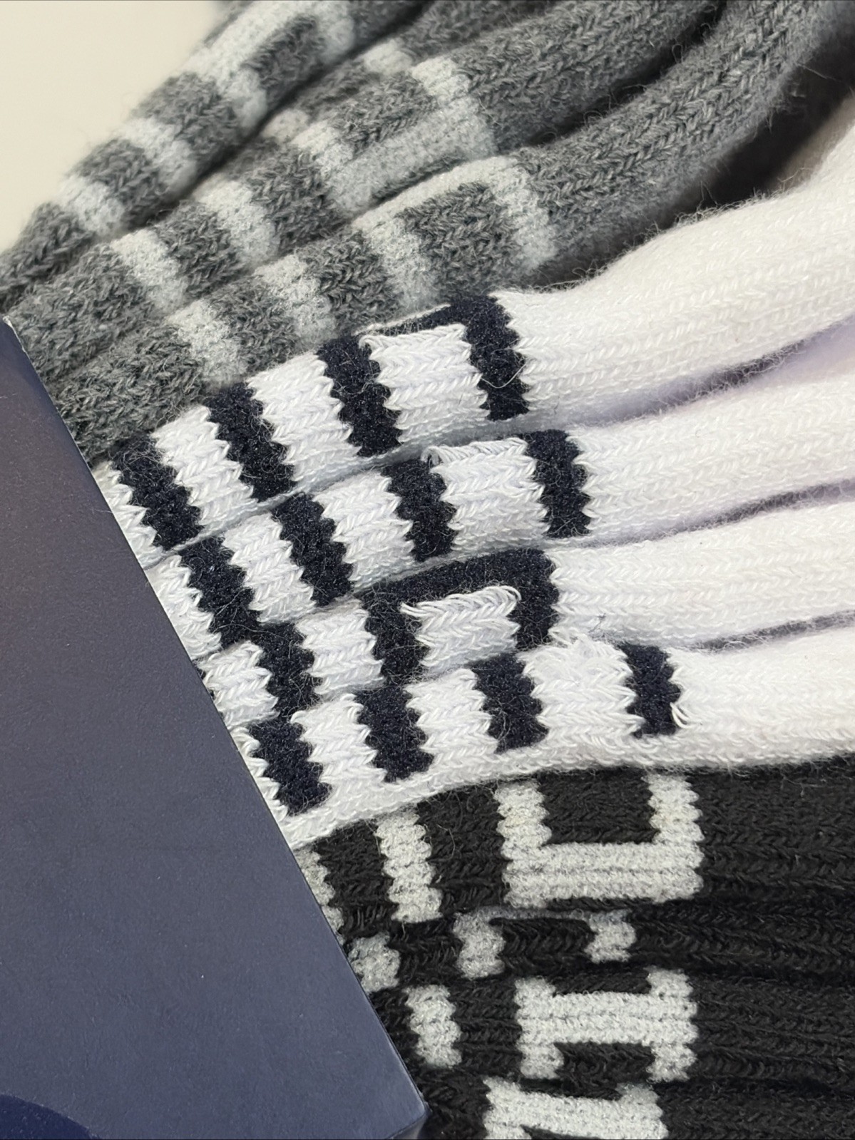 TOMMY HILFIGER Mens Quarter Crew Socks 6 Pack Size 7-12