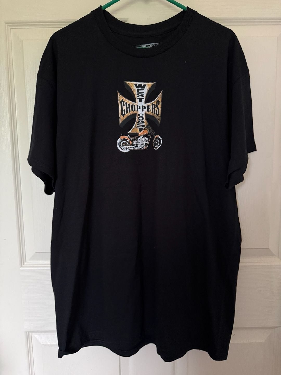West Coast Choppers Men’s Motorcycle Iron Cross Graphic T-Shirt