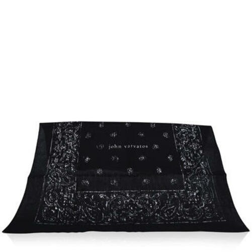 John Varvatos Black Paisley Pattern Bandana Scarf 20″ x 20″ – NEW WITH TAG
