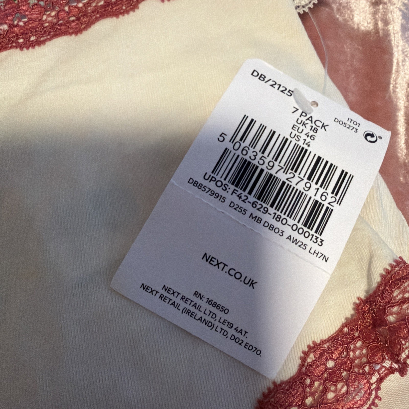 Next 7 Days of The Week Cotton US 14 Panties NWOT