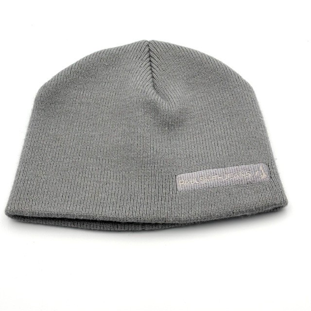 Paul Smith Jeans Gray Knit Beanie Hat Acrylic 100% One Size Excellent From Japan