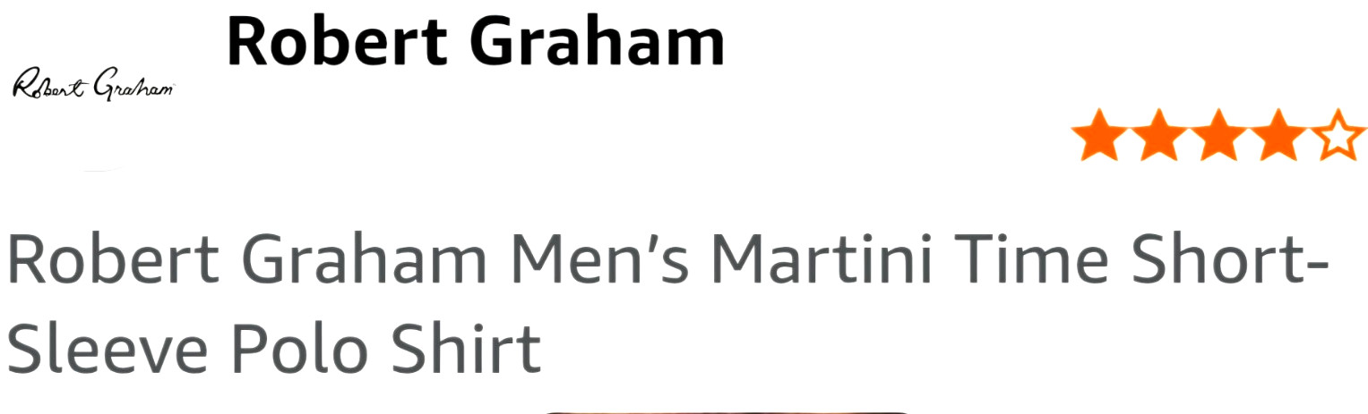 NEW ROBERT⛳️GRAHAM, MENS SIZE XL, MARTINI🍸TIME PERFORMANCE🌞UV⚪️POLO-MSRP$98.00