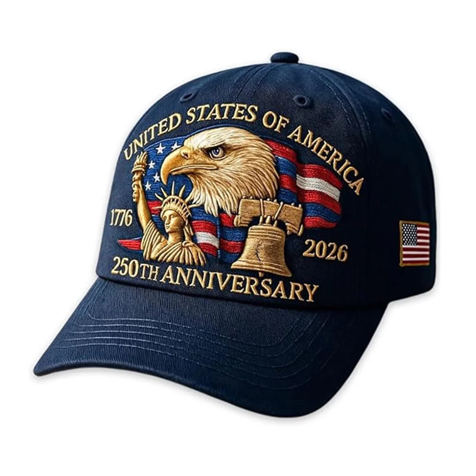 Baseball Cap United States 250th Anniversary Hat Suitable for Multiple Occasion