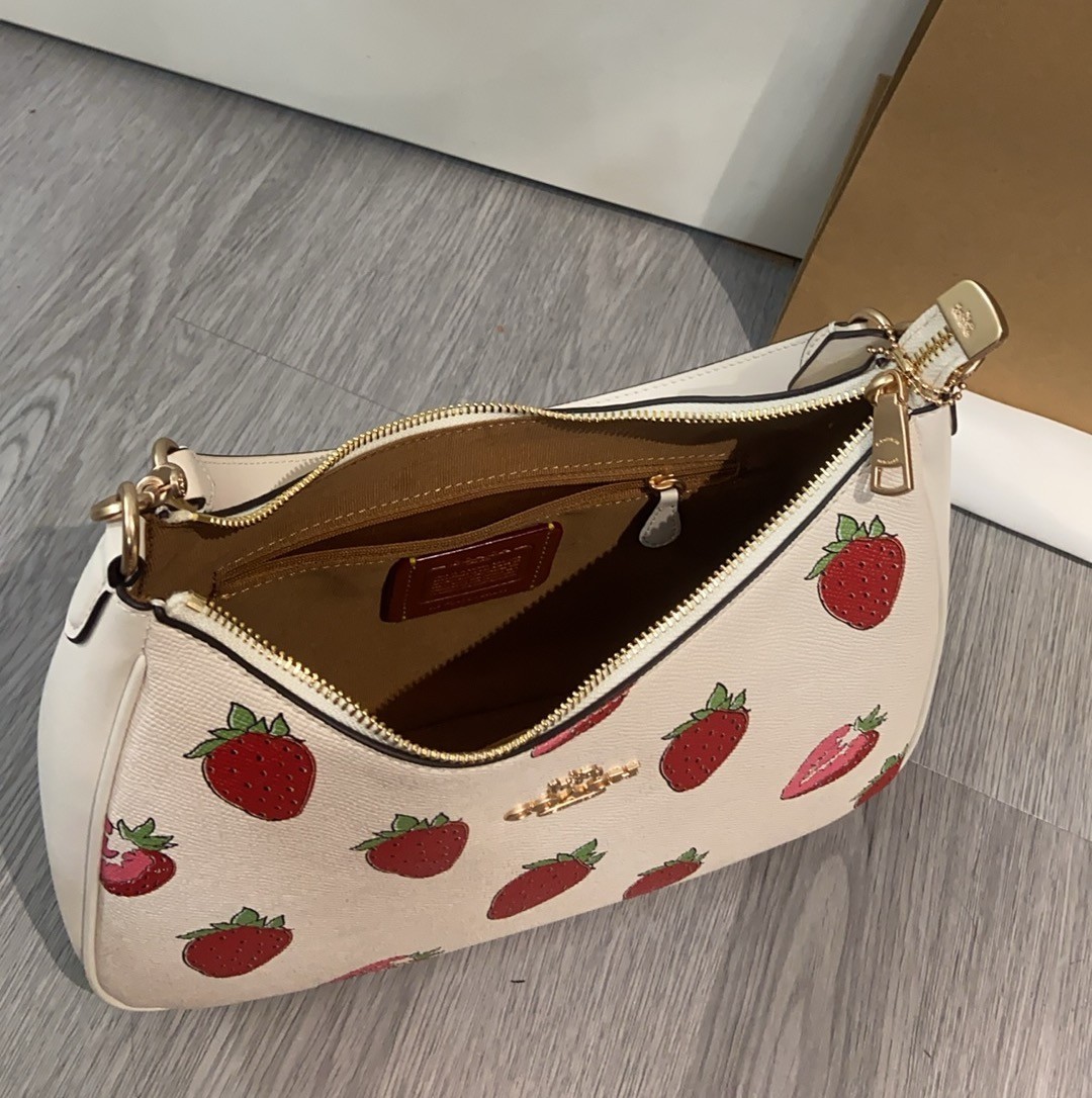 NEW COACH Teri Hobo Bag With Strawberry Print CAL67 outlet FREE SHIPPING