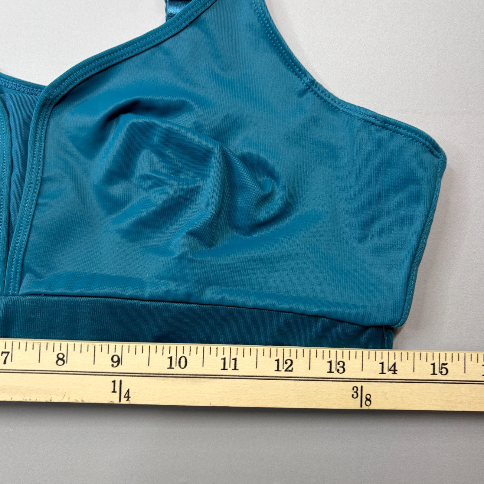 Ruby Ribbon Demiette Bra 36 Reina 1813 Wireless Convertible Strap Blue