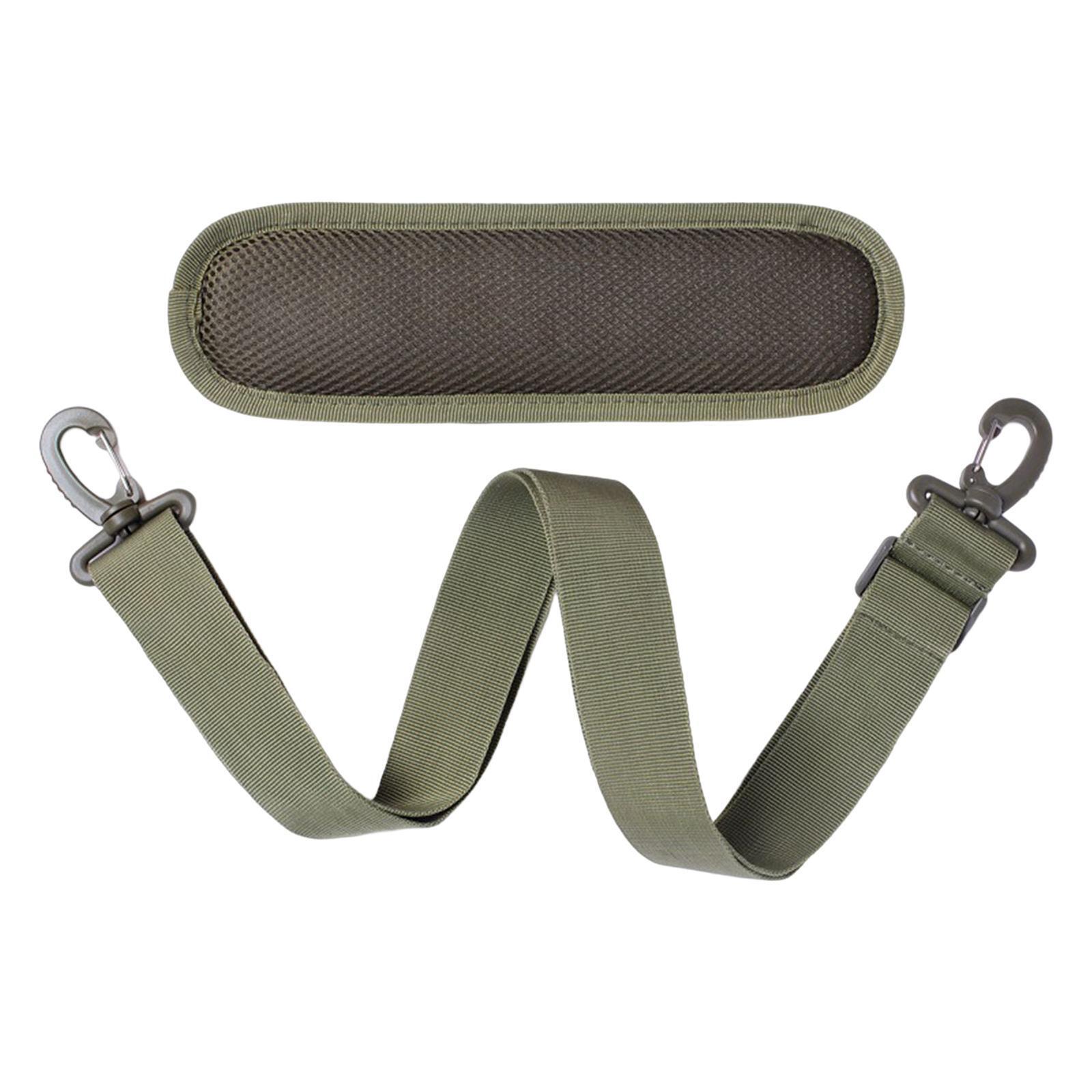 Green Adjustable Shoulder Strap Replacement with Thick Soft Pad Width 1.5in