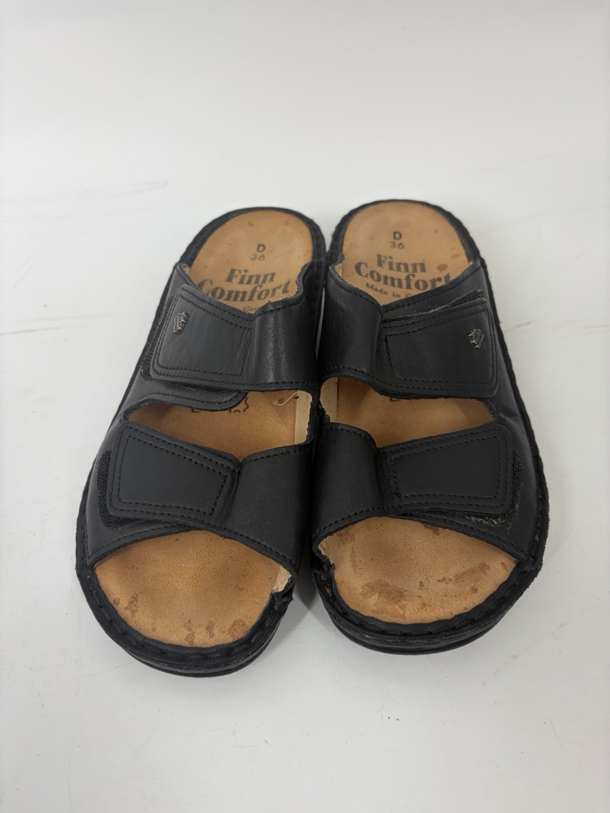 Finn Comfort Women’s Size 36 D US 5.5 Sandal Soft Jamaica Black Made In Germany