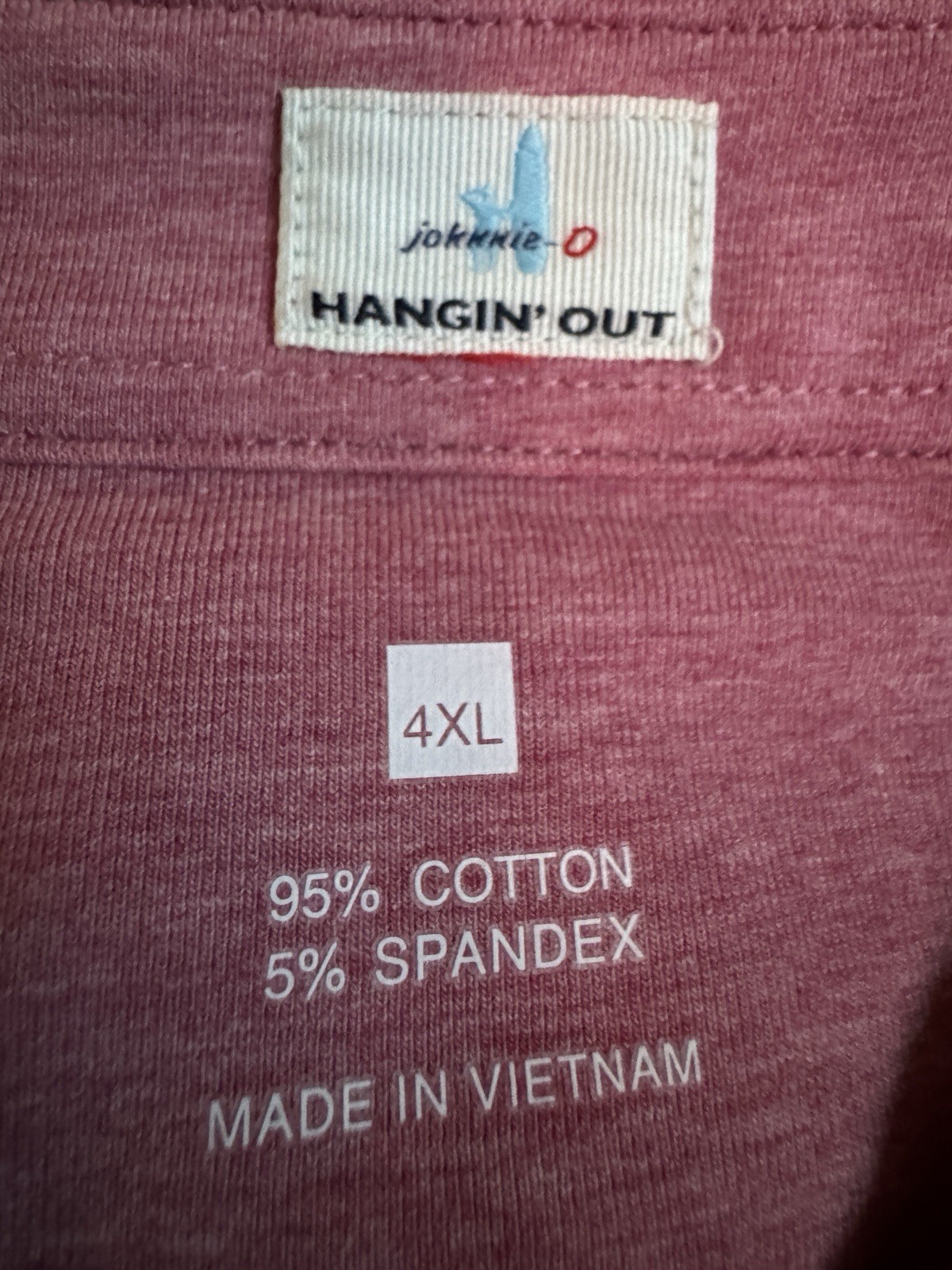 Johnnie-O Hangin’Out Heather Original Cajun Polo Shirt 4XL Golf Logo