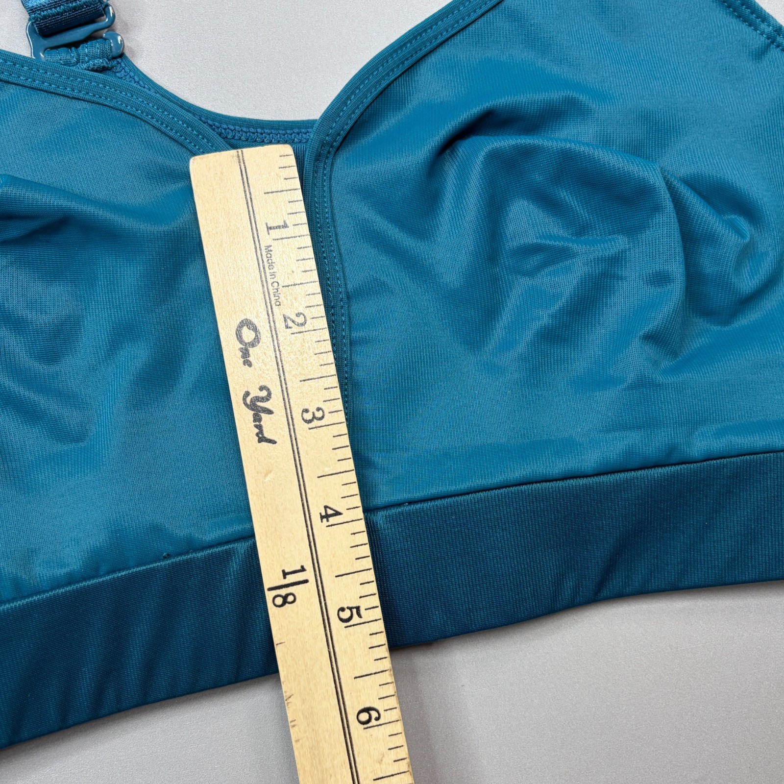 Ruby Ribbon Demiette Bra 36 Reina 1813 Wireless Convertible Strap Blue