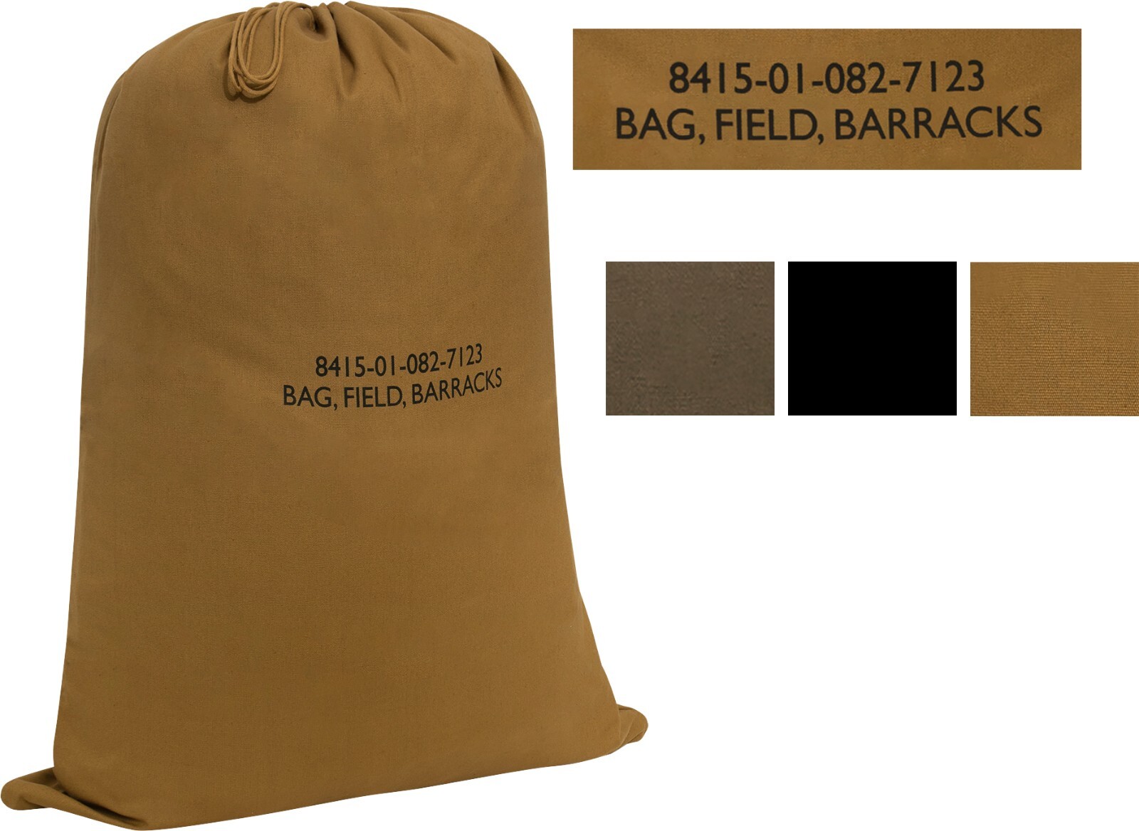 Cotton Canvas Laundry Bag Field Barracks Gym Clothing Military Army Tactical Bag