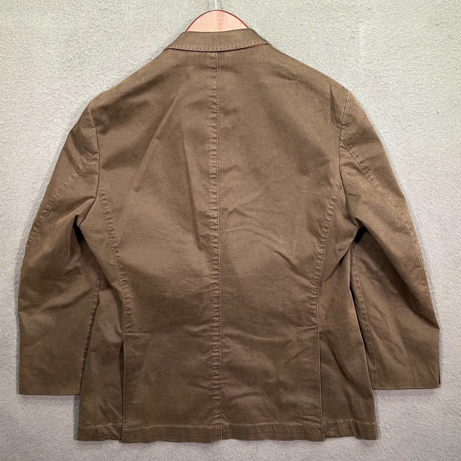 Kroon STING Blazer 42R Brown Cotton Stretch Unstructured Casual 2-Button