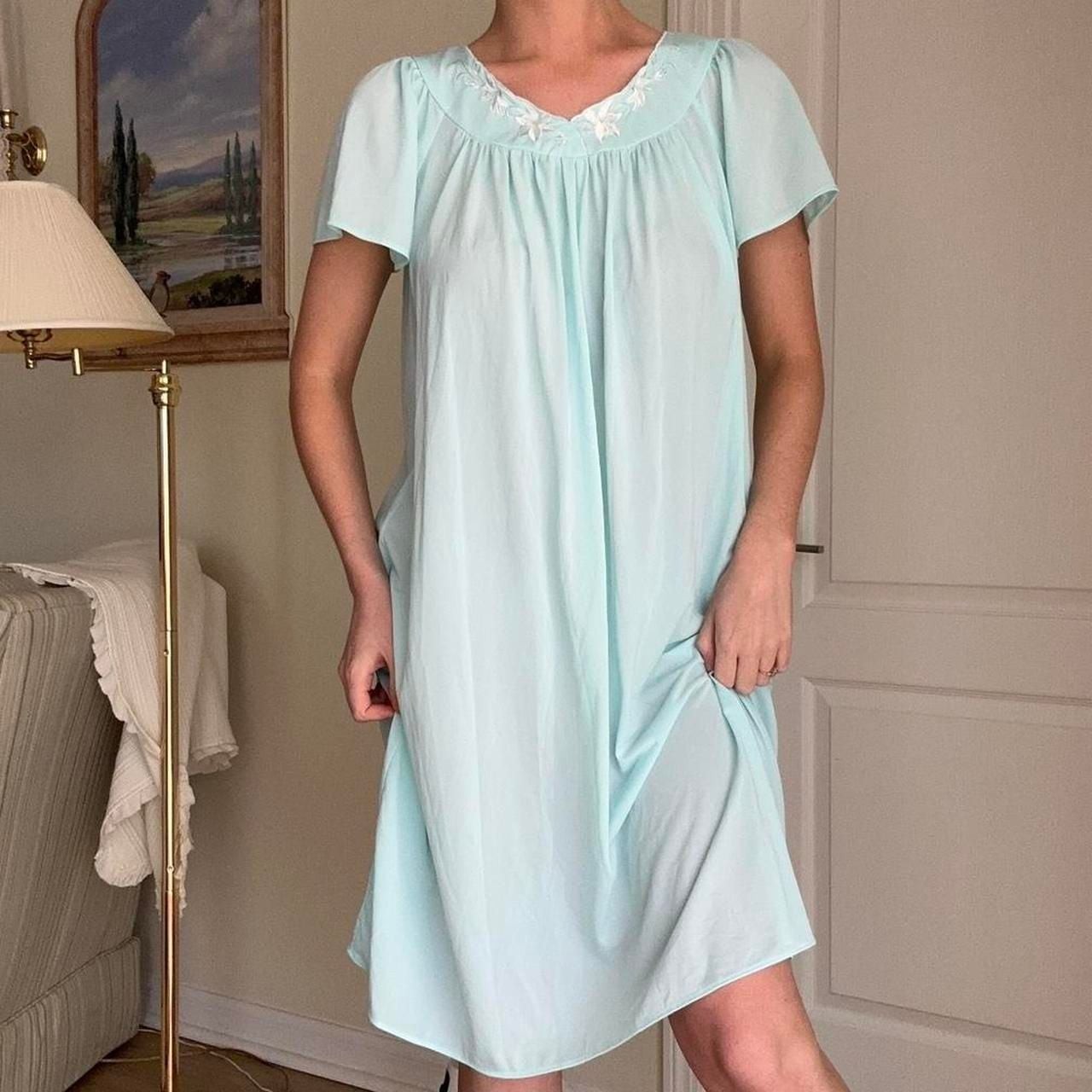 Miss Elaine Classics Embroidered Babydoll Nightgown