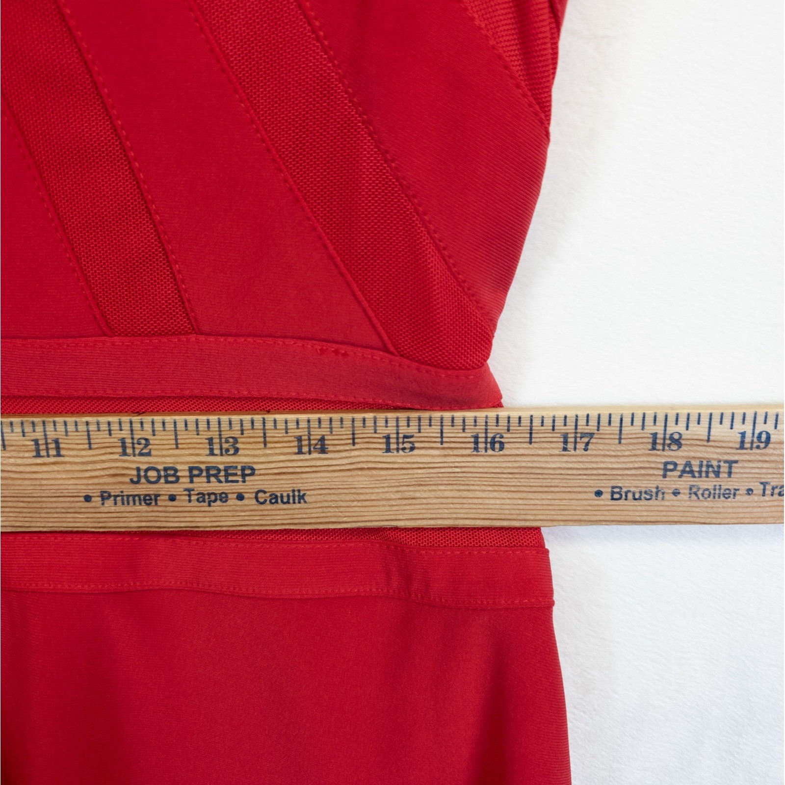 Adrianna Papell Dress Womens 12 Red Fit Flare Classic Romantic Chic Minimalist