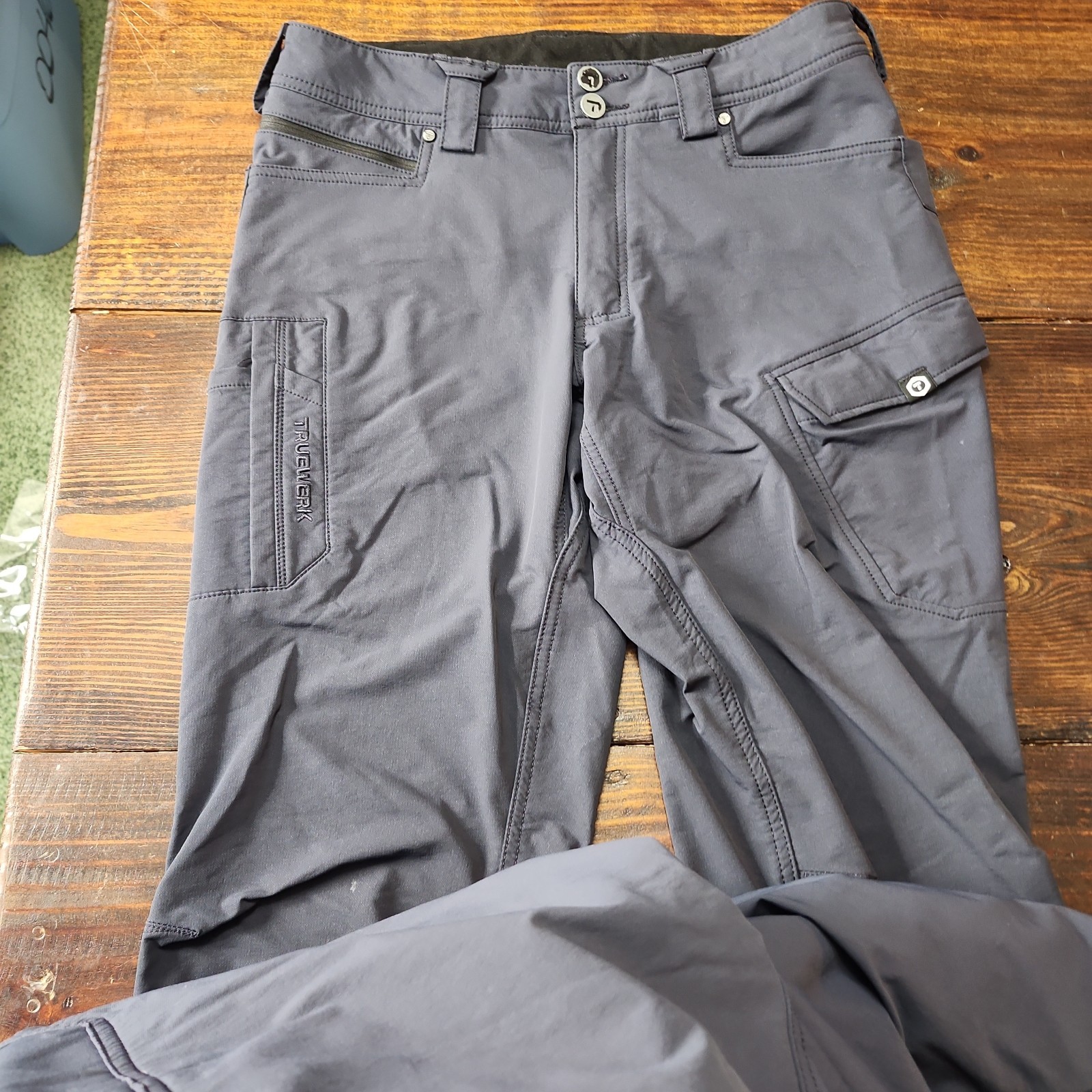 Truewerk T2 Werkpant Men’s 32×36 Blue gray Technical Work Utility Cargo Pants